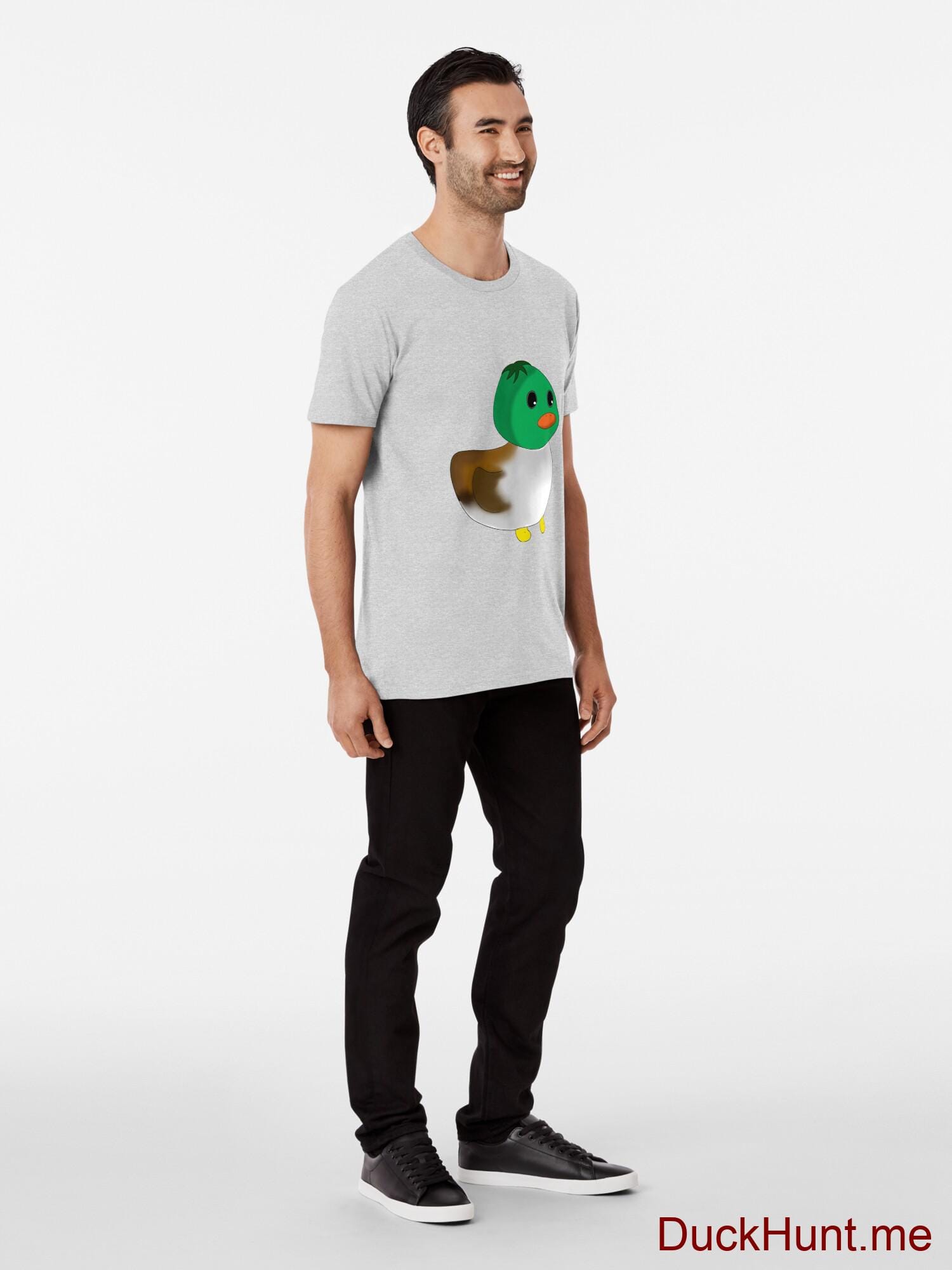 Normal Duck Heather Grey Premium T-Shirt (Front printed) alternative image 2