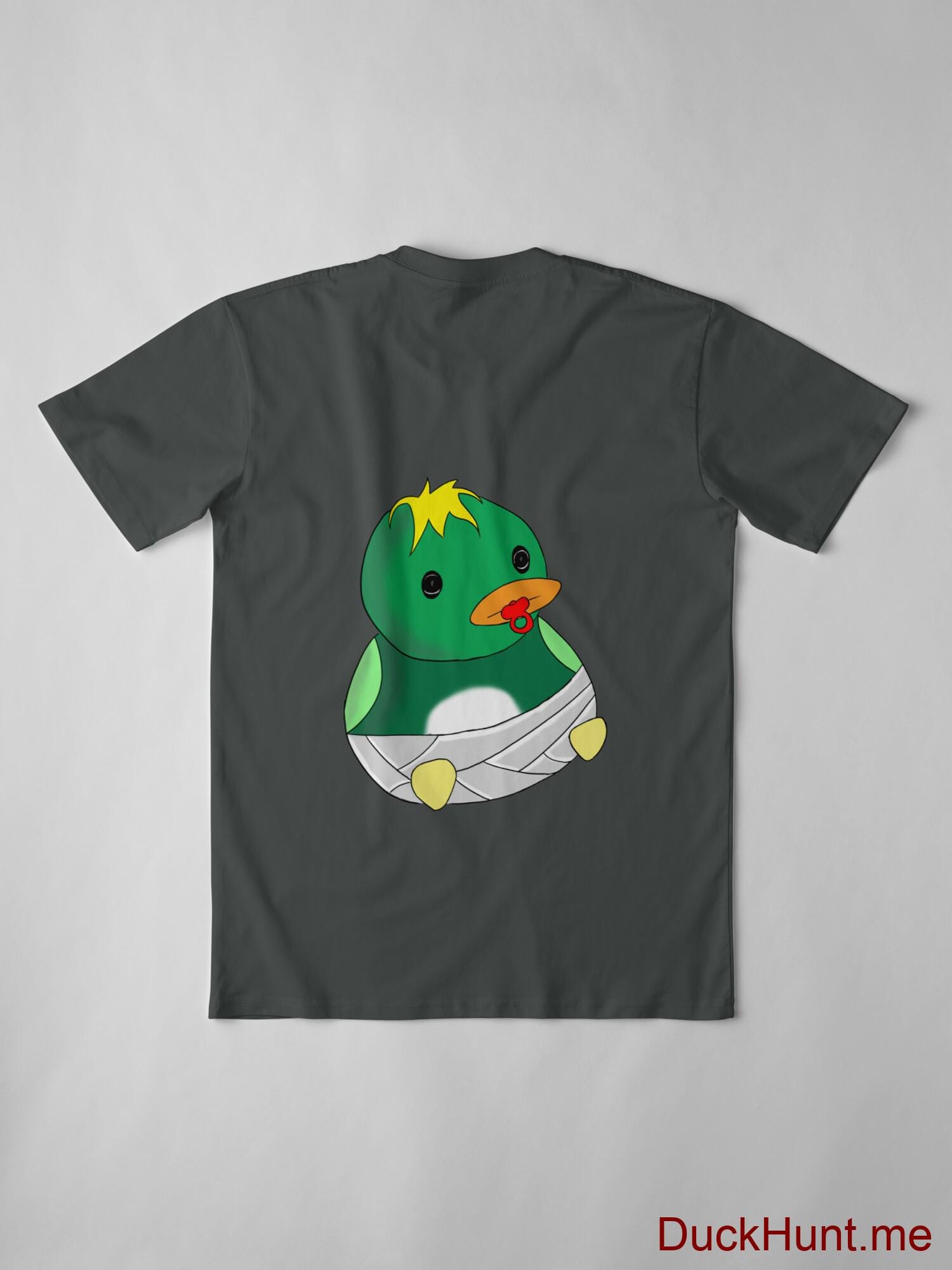 Baby duck Dark Grey Premium T-Shirt (Back printed) alternative image 2