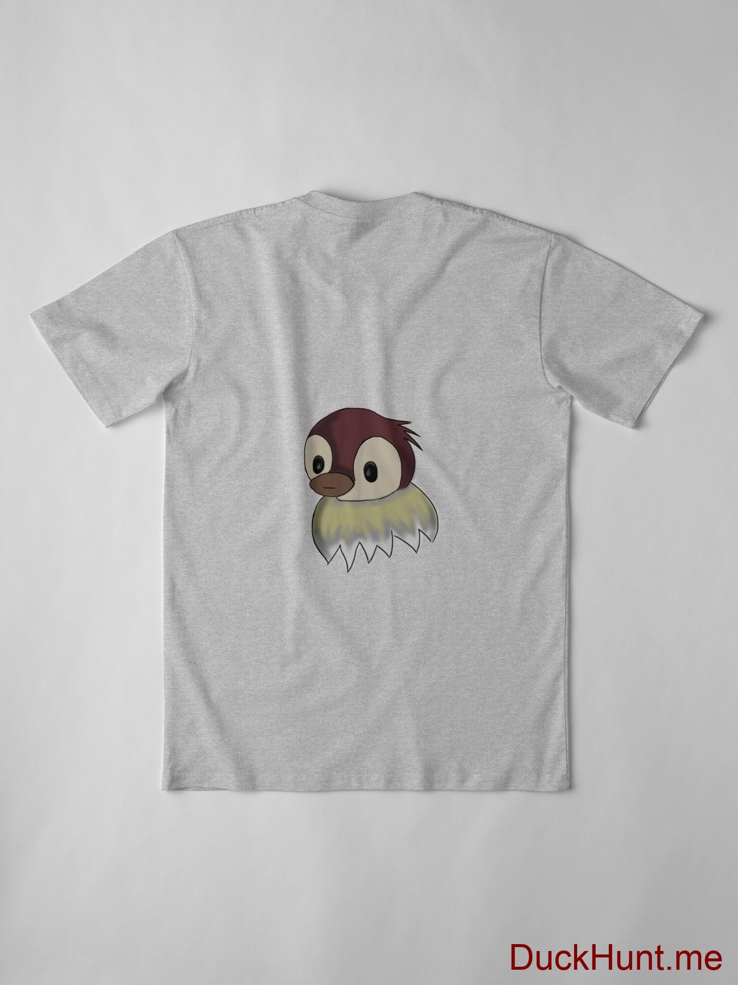 Ghost Duck (fogless) Heather Grey Premium T-Shirt (Back printed) alternative image 2