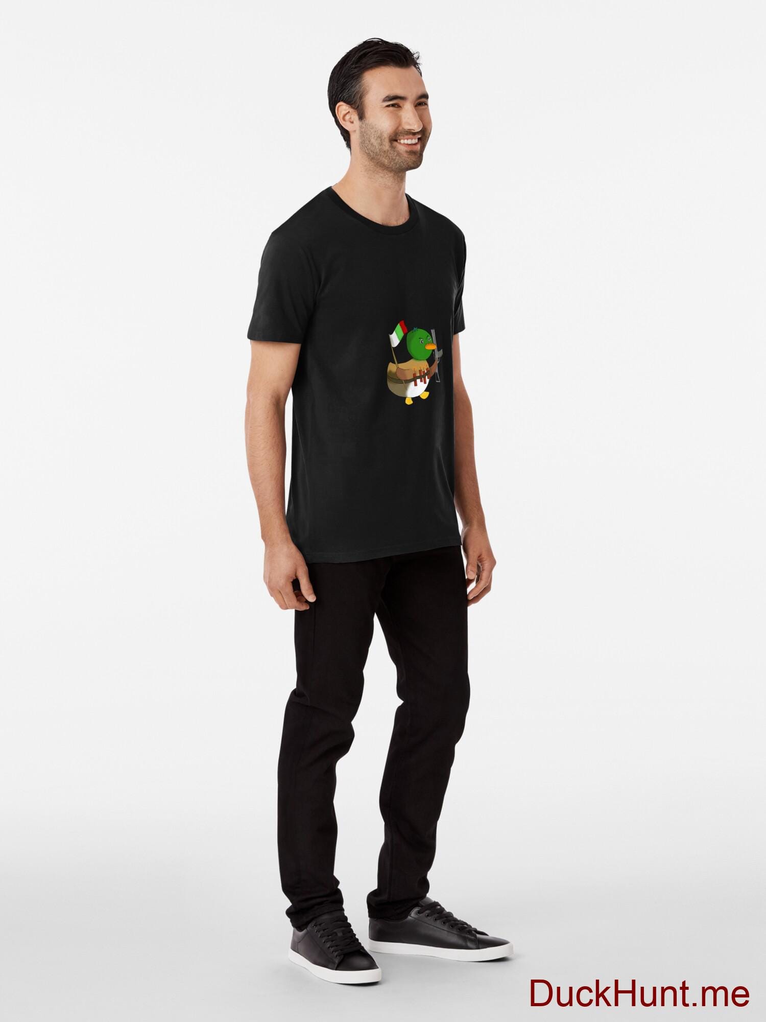 Kamikaze Duck Black Premium T-Shirt (Front printed) alternative image 2