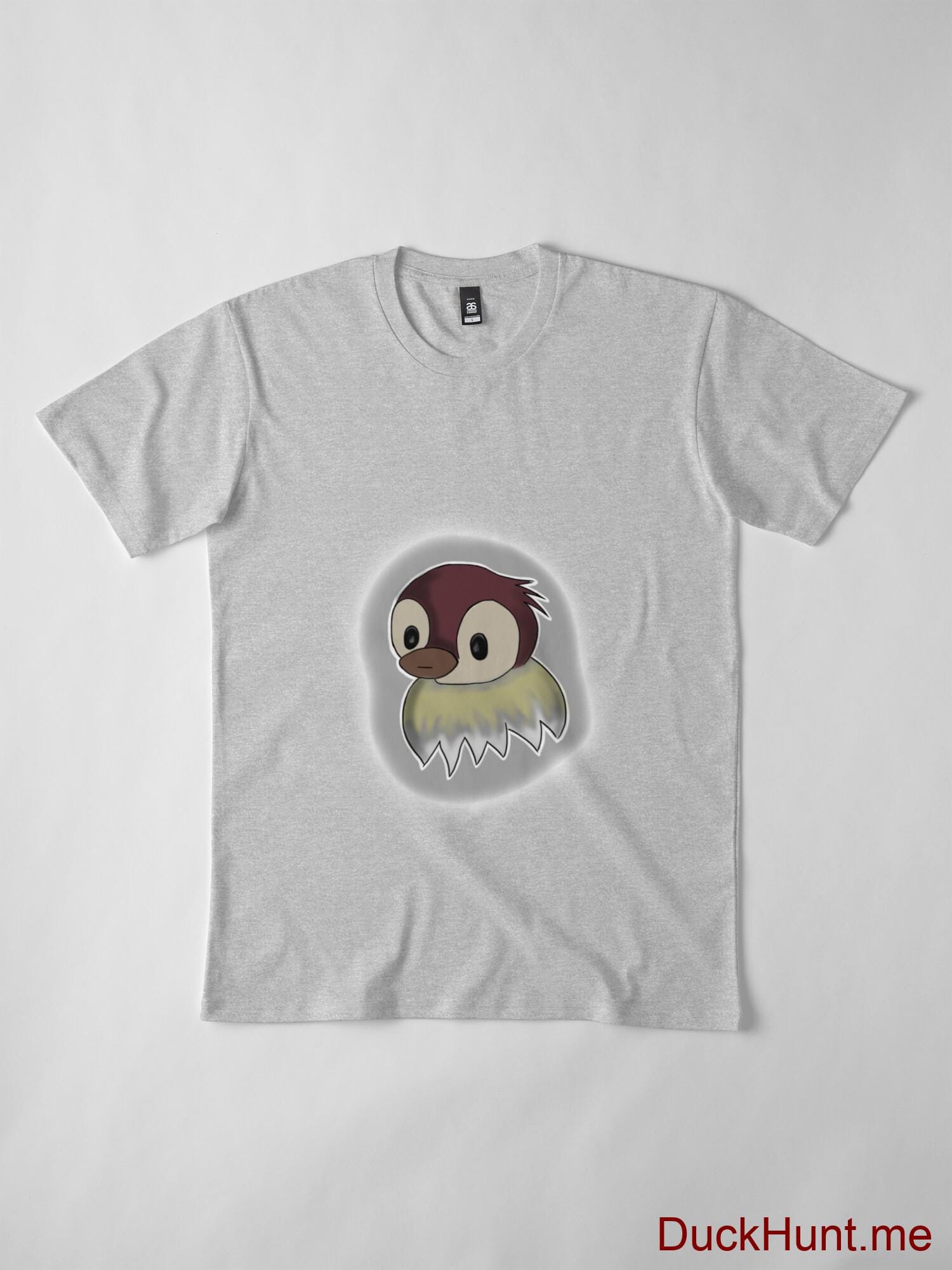 Ghost Duck (foggy) Heather Grey Premium T-Shirt (Front printed) alternative image 3