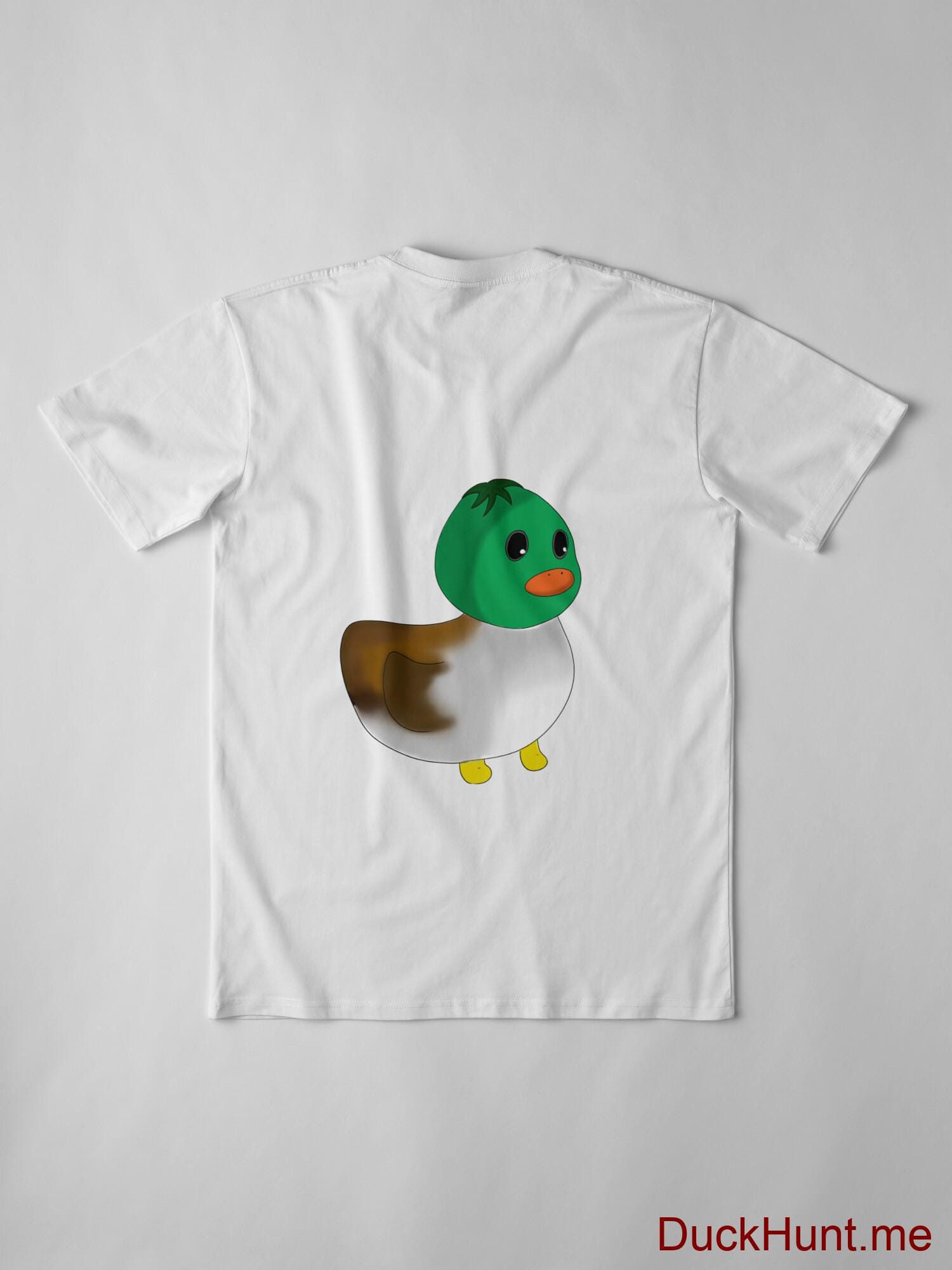 Normal Duck White Premium T-Shirt (Back printed) alternative image 2