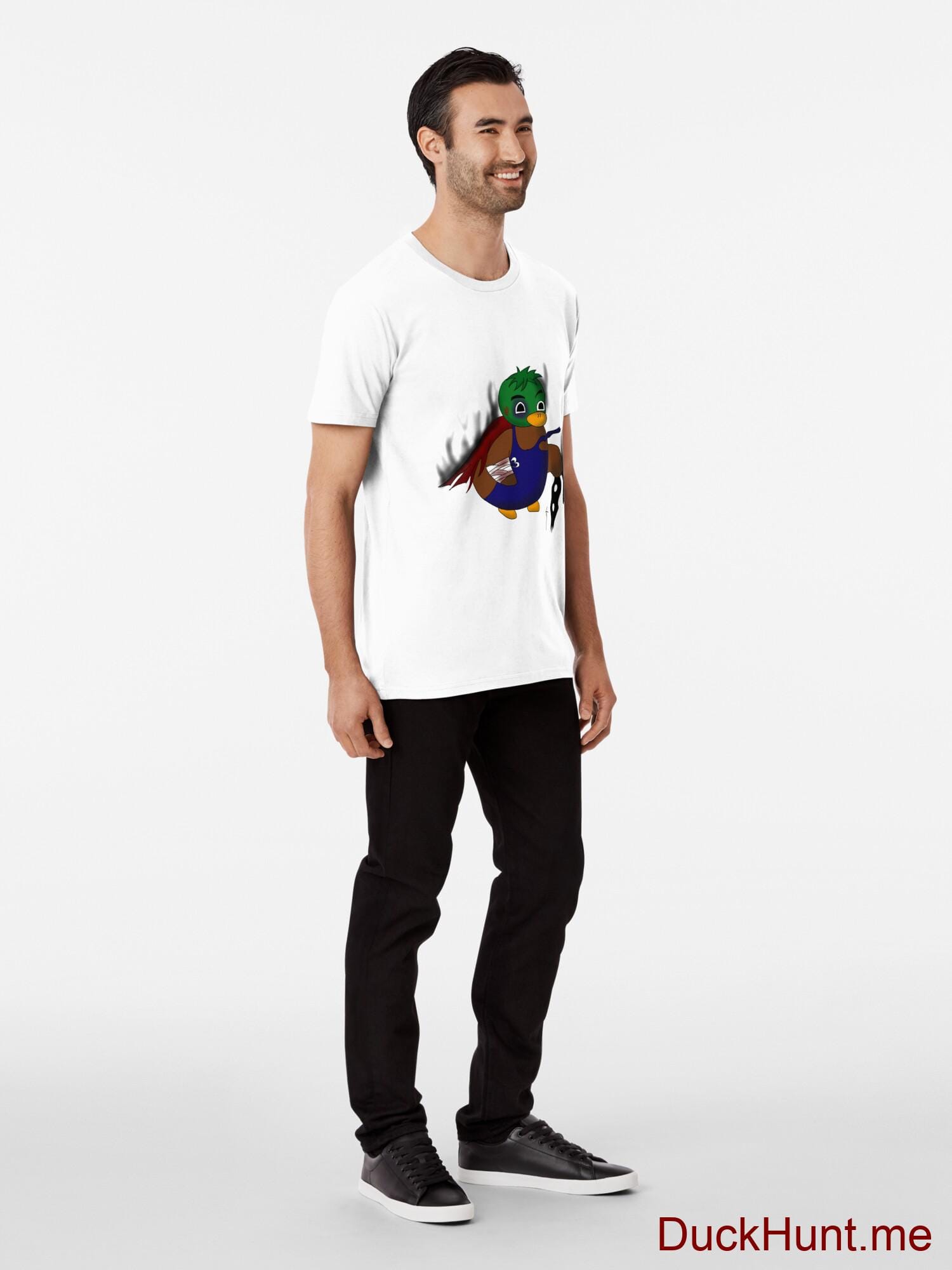 Dead Boss Duck (smoky) White Premium T-Shirt (Front printed) alternative image 2