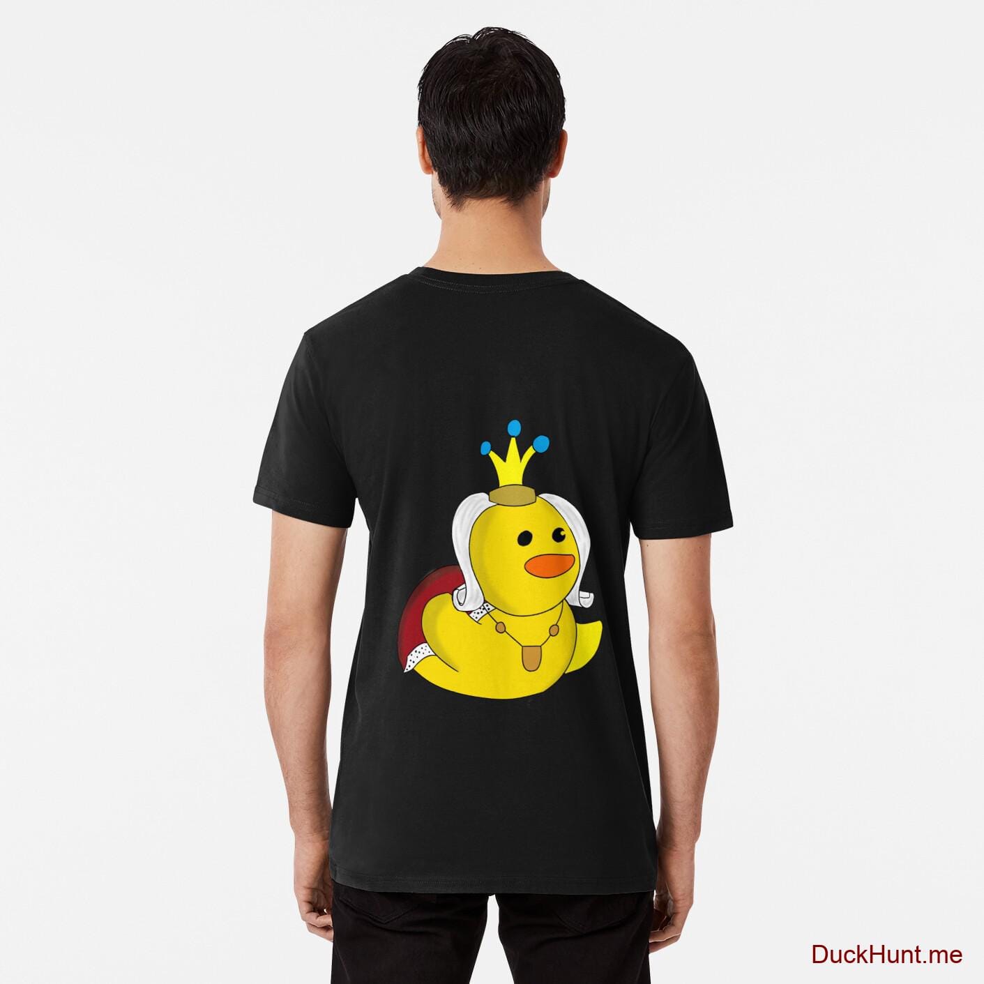 Royal Duck Black Premium T-Shirt (Back printed)