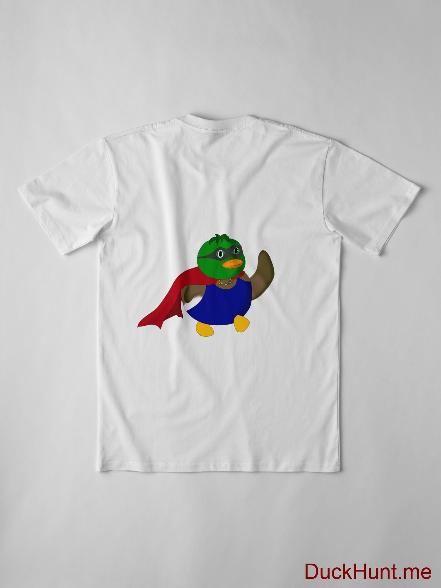 Alive Boss Duck White Premium T-Shirt (Back printed) alternative image 2