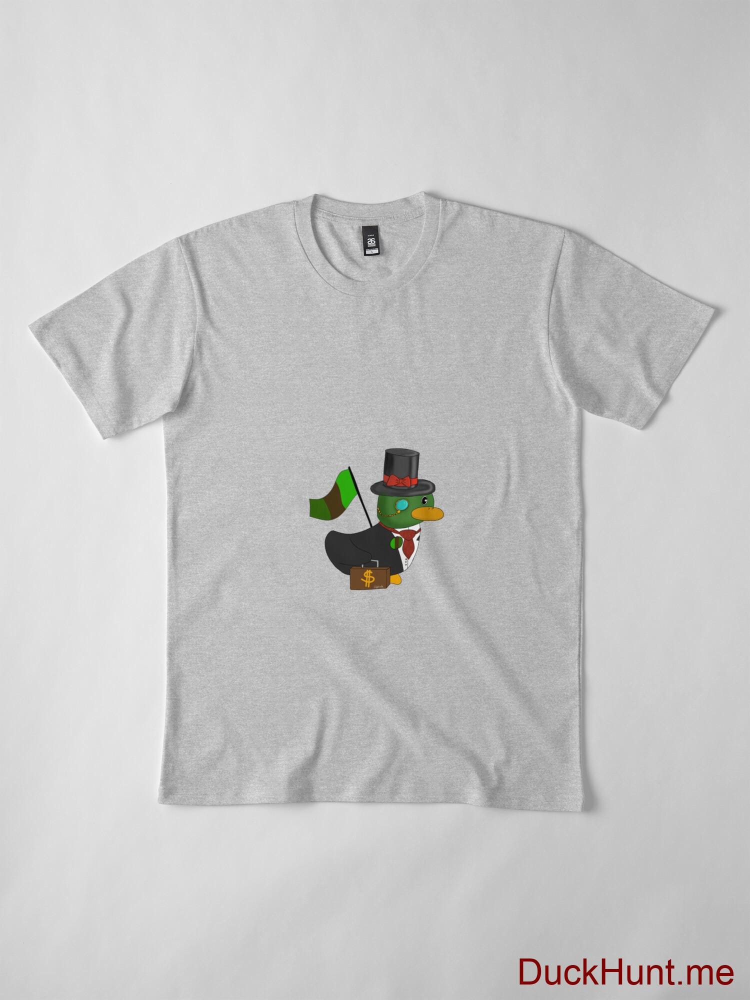Golden Duck Heather Grey Premium T-Shirt (Front printed) alternative image 3