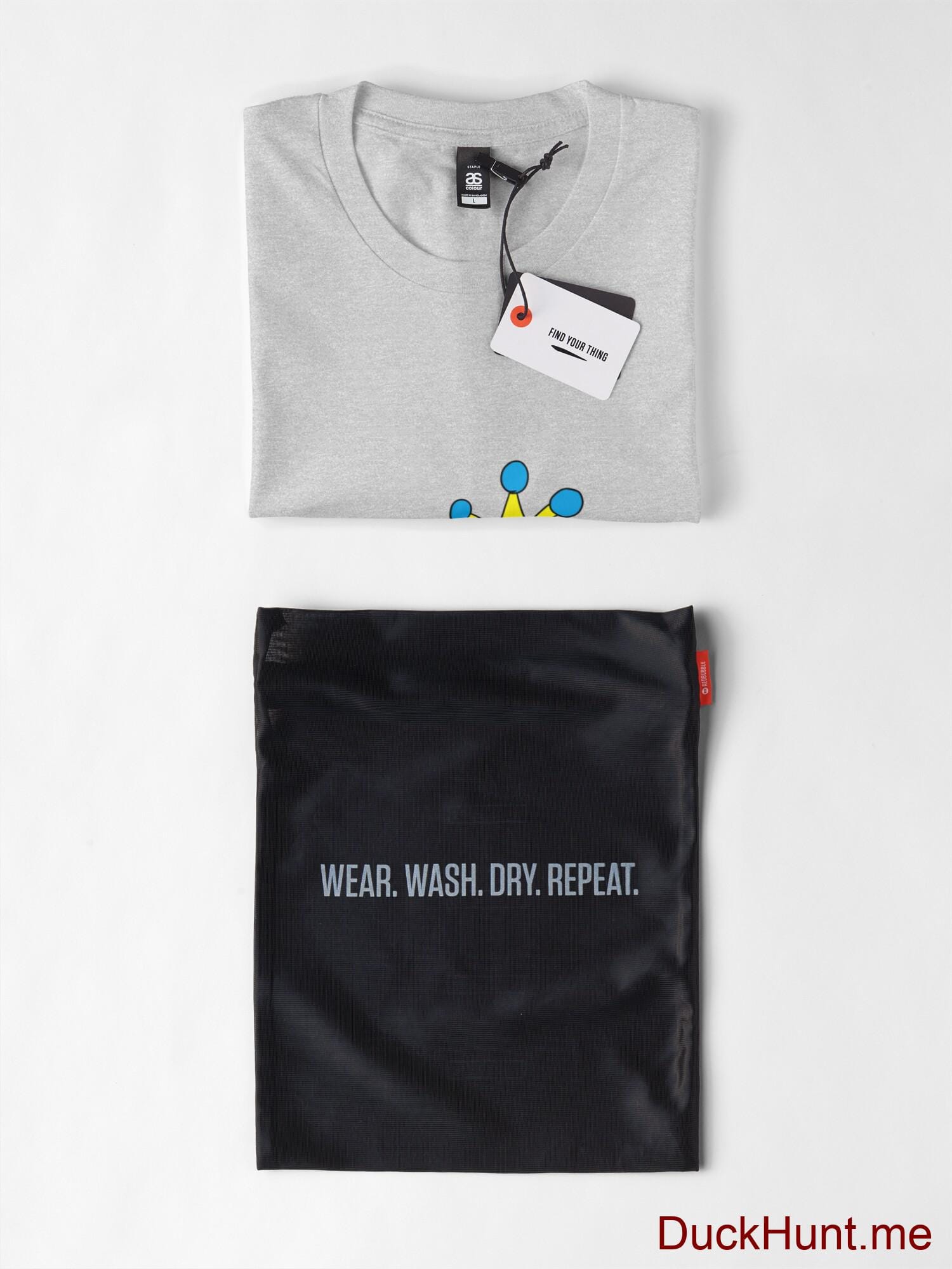 Royal Duck Heather Grey Premium T-Shirt (Front printed) alternative image 5