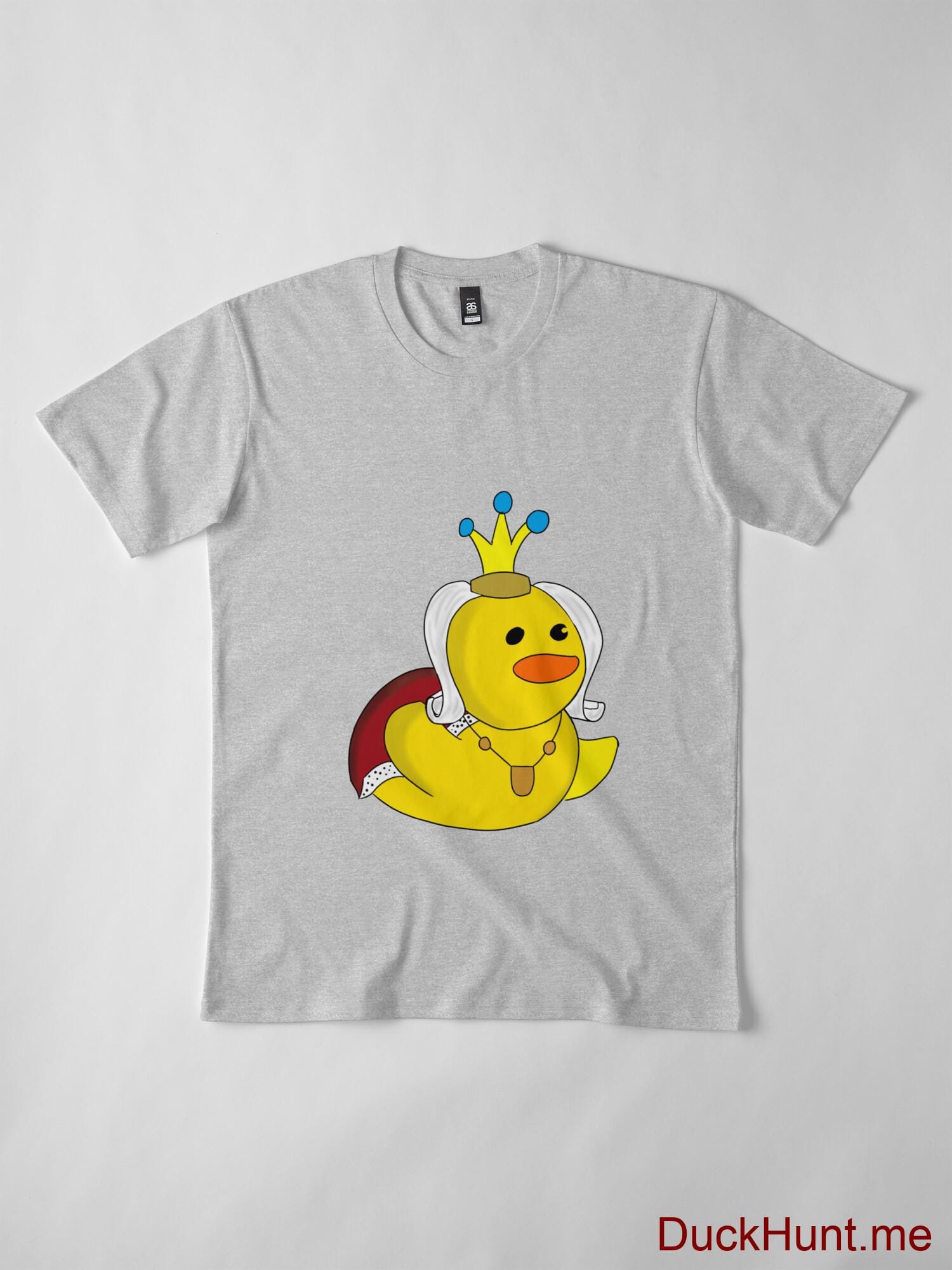 Royal Duck Heather Grey Premium T-Shirt (Front printed) alternative image 3