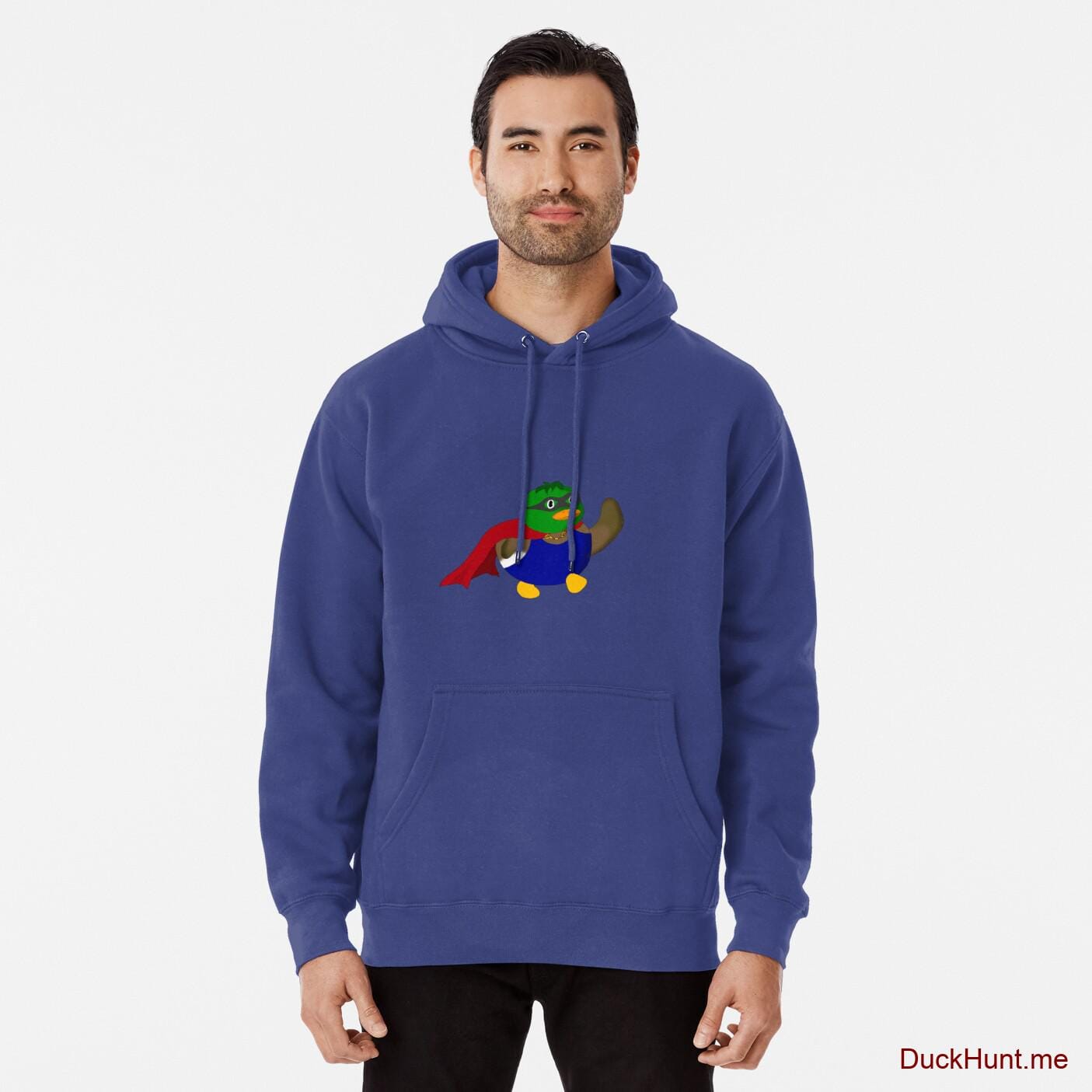 Alive Boss Duck Blue Pullover Hoodie (Front printed)