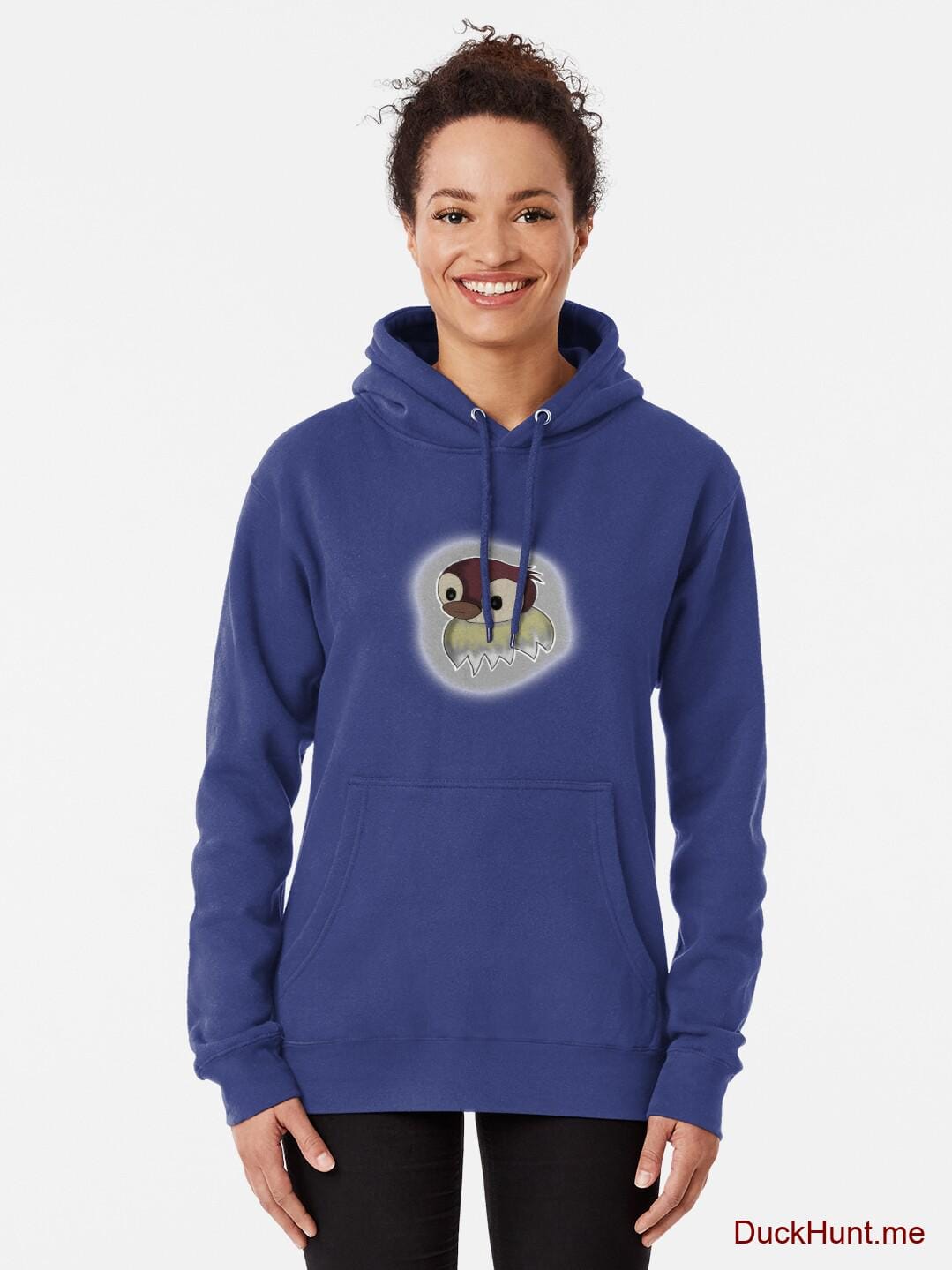 Ghost Duck (foggy) Blue Pullover Hoodie (Front printed) alternative image 1