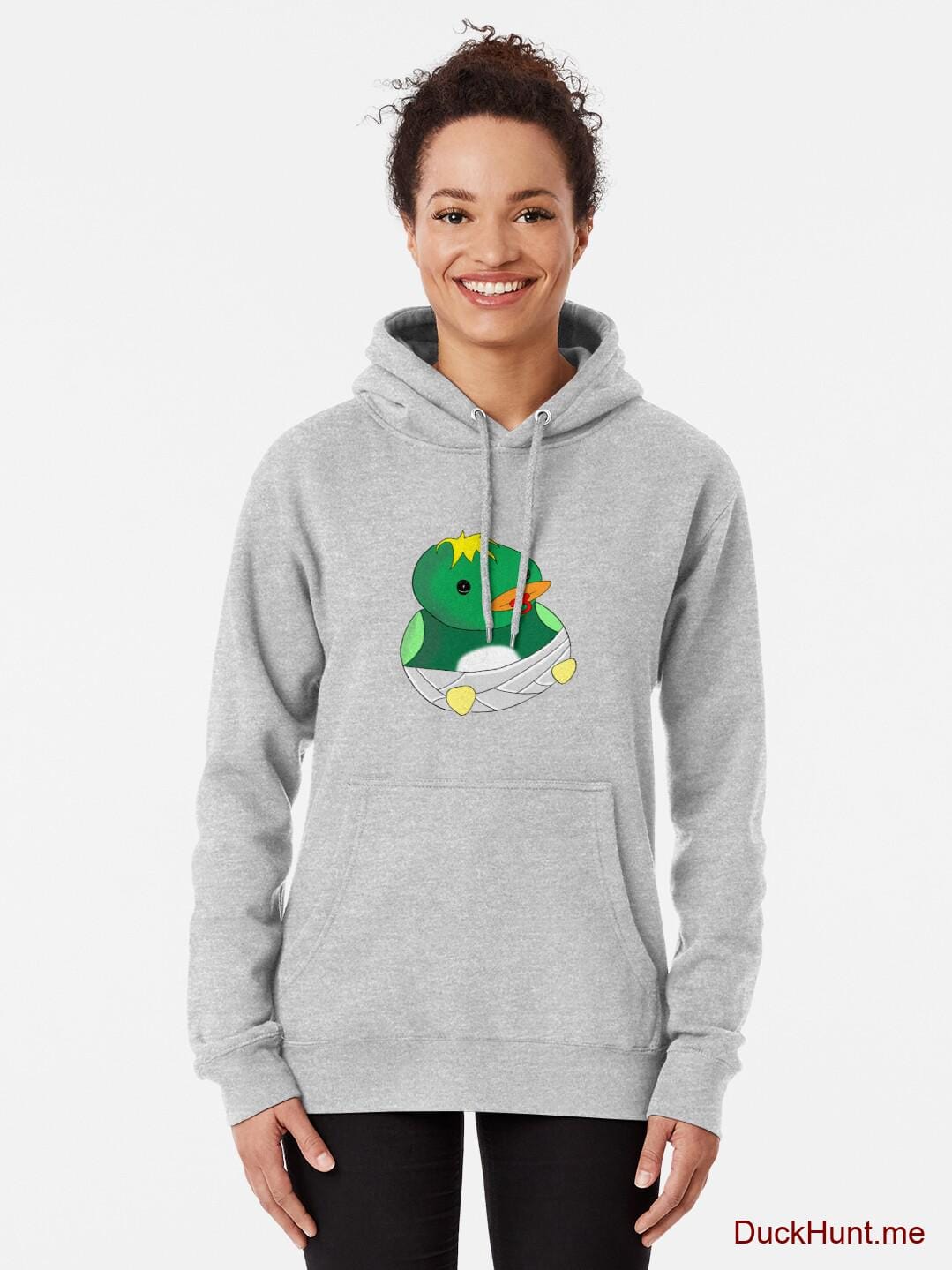 Baby duck Heather Grey Pullover Hoodie (Front printed) alternative image 1