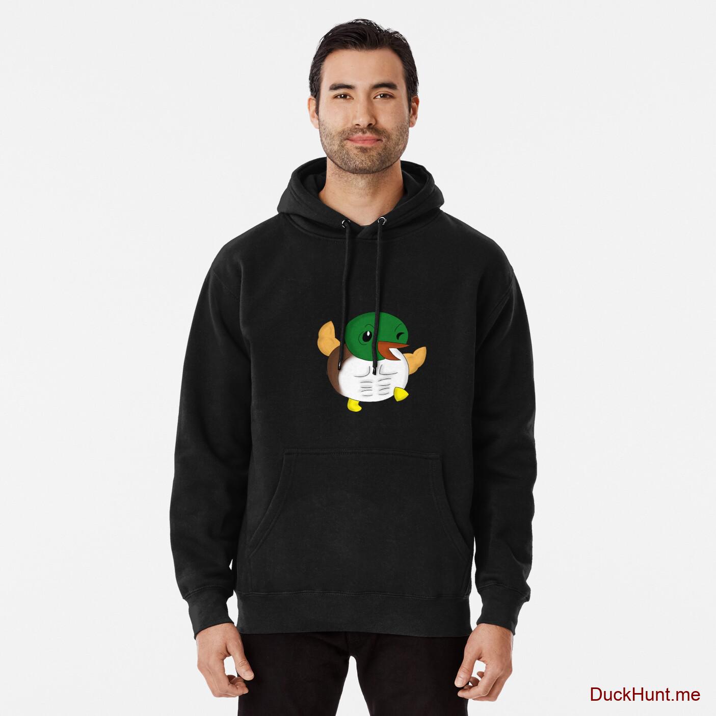 Super duck Black Pullover Hoodie (Front printed)