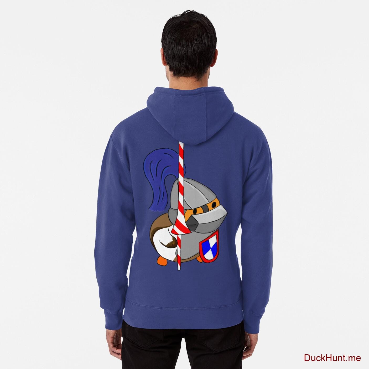 Armored Duck Blue Pullover Hoodie (Back printed)