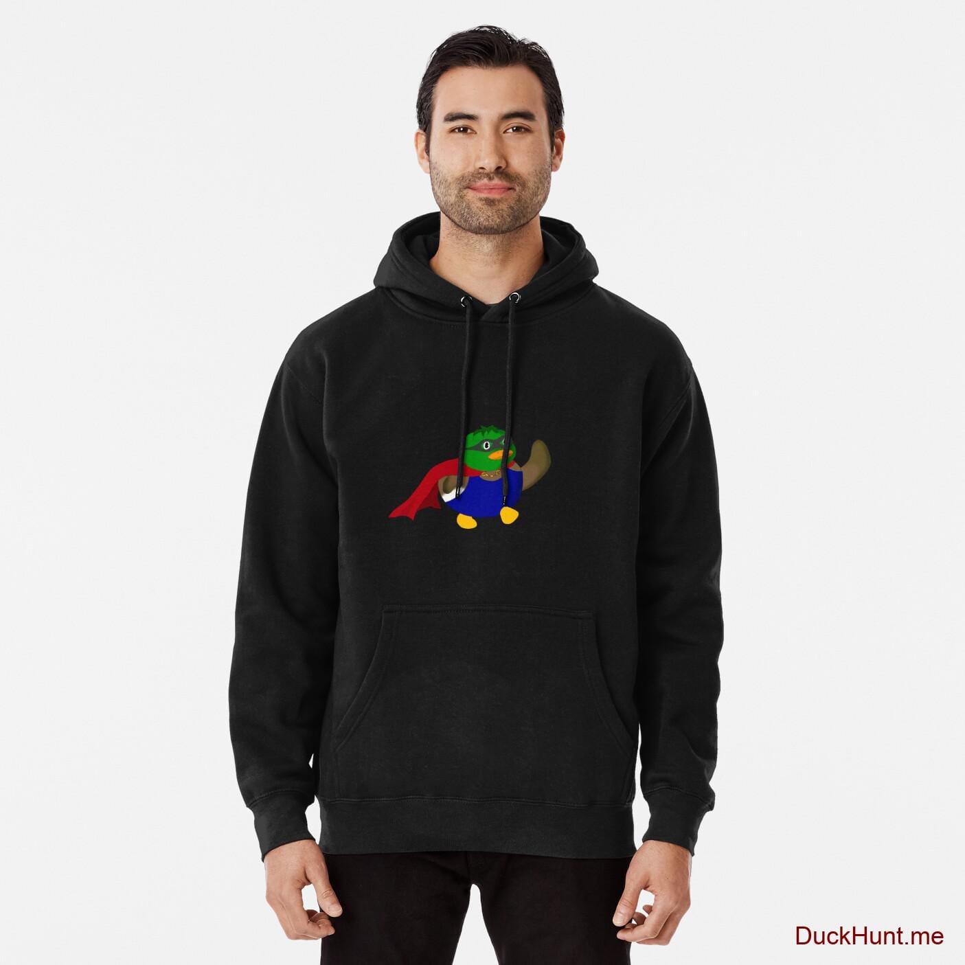 Alive Boss Duck Black Pullover Hoodie (Front printed)