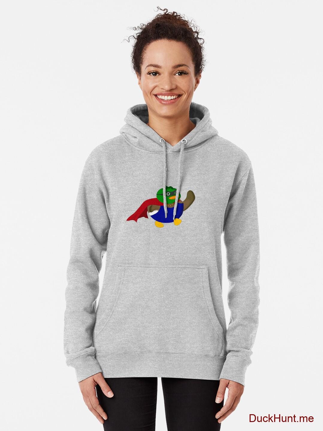 Alive Boss Duck Heather Grey Pullover Hoodie (Front printed) alternative image 1