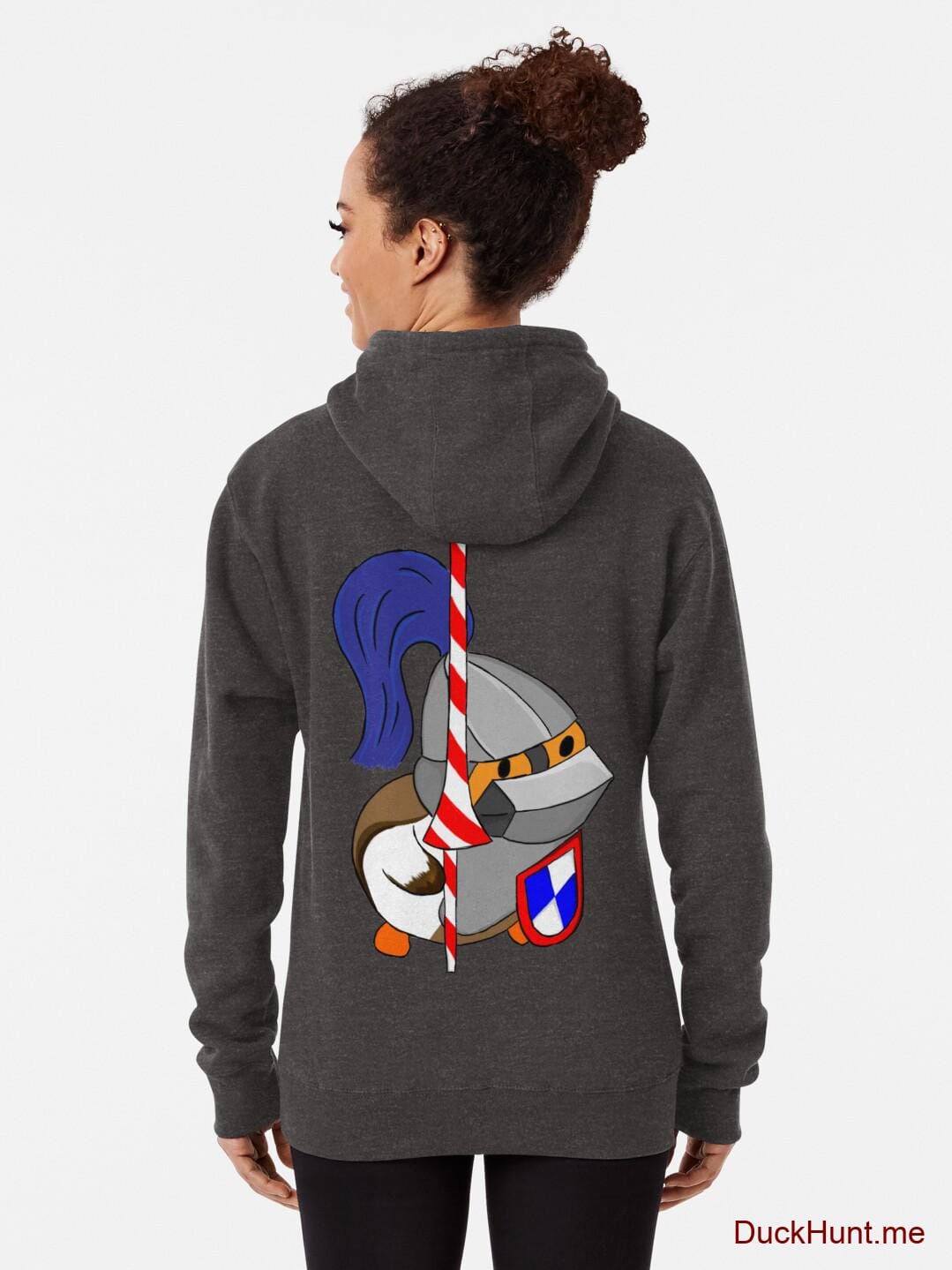 Armored Duck Charcoal Heather Pullover Hoodie (Back printed) alternative image 1