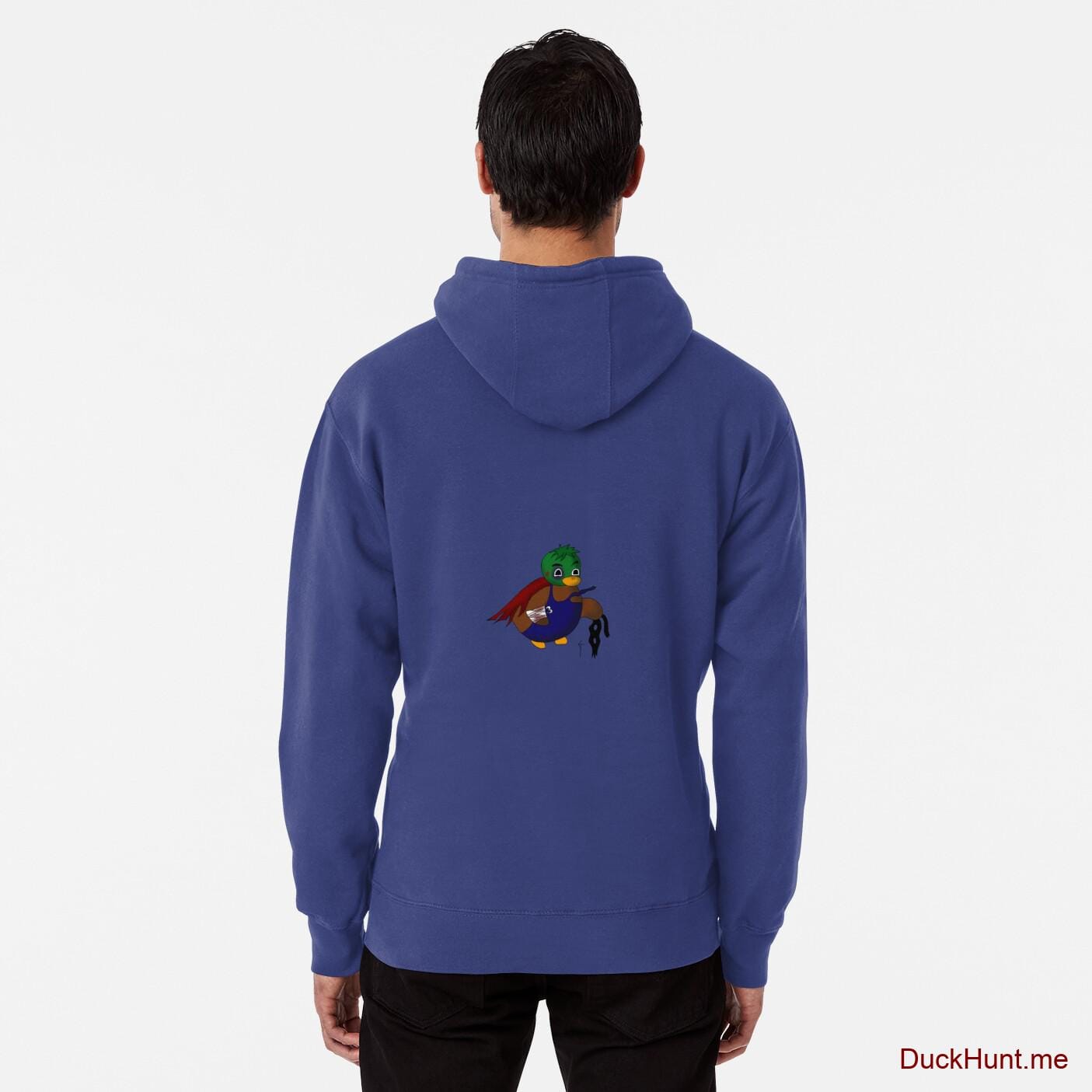 Dead DuckHunt Boss (smokeless) Blue Pullover Hoodie (Back printed)