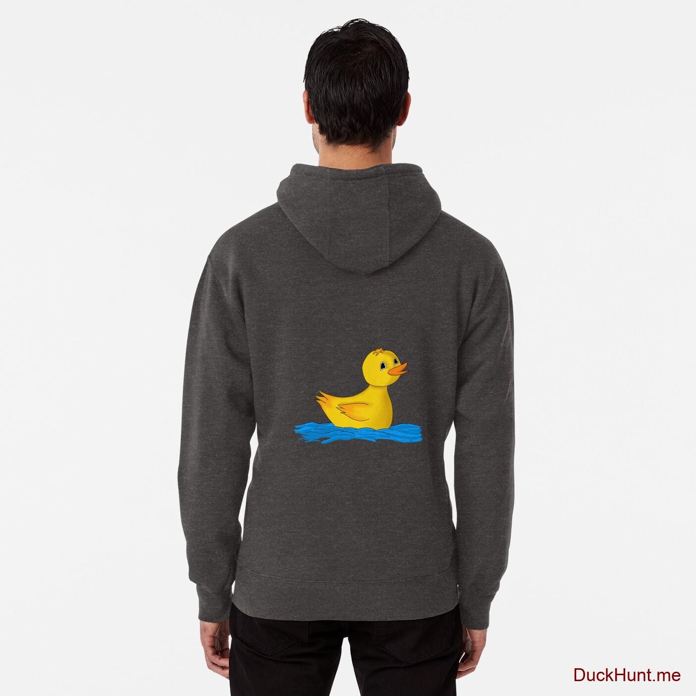 Plastic Duck Charcoal Heather Pullover Hoodie (Back printed)