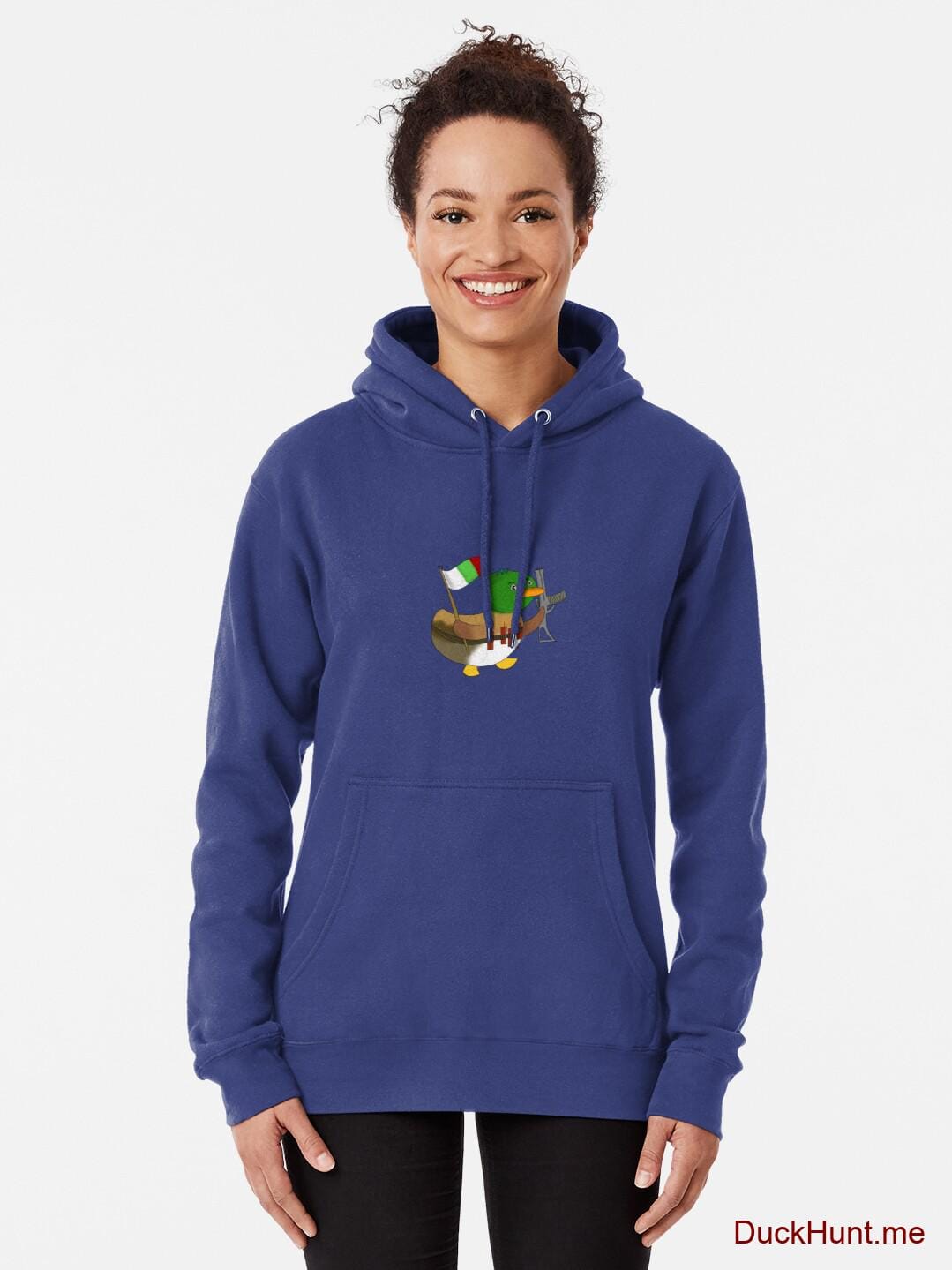 Kamikaze Duck Blue Pullover Hoodie (Front printed) alternative image 1