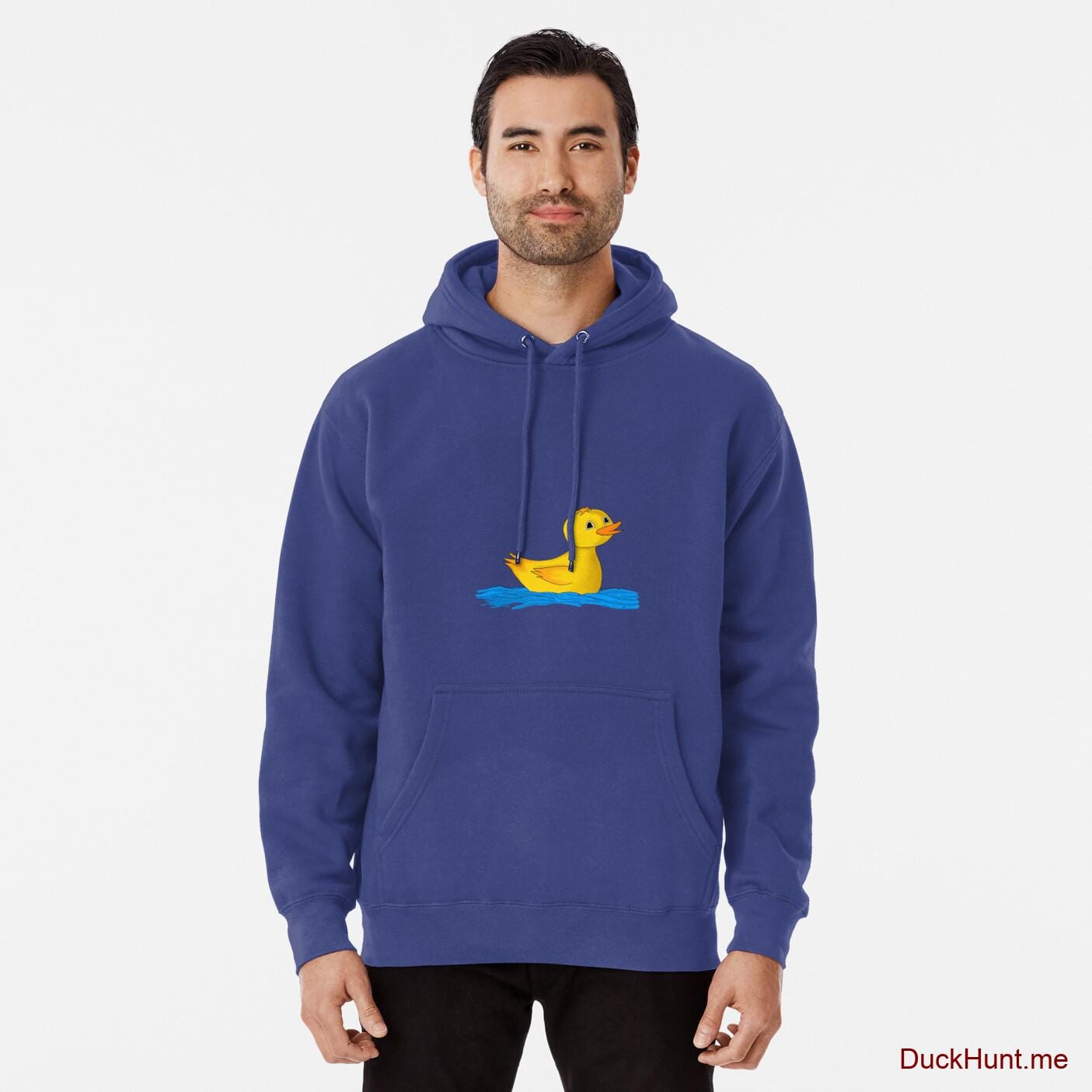 Plastic Duck Blue Pullover Hoodie (Front printed)