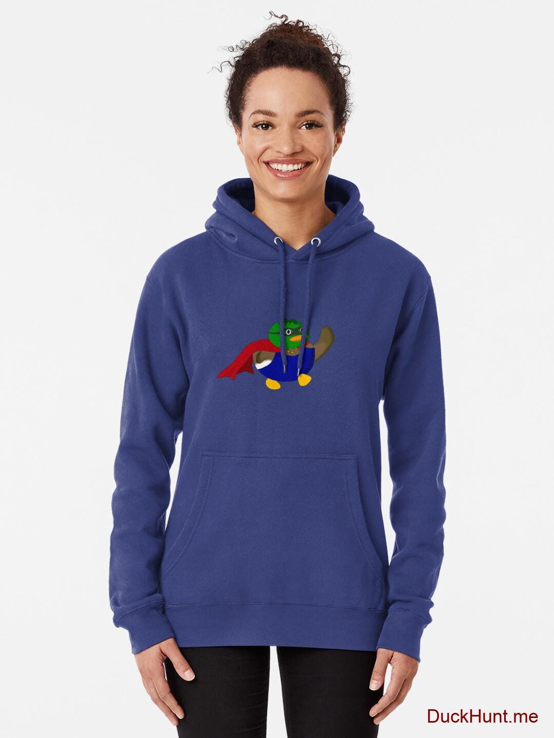 Alive Boss Duck Blue Pullover Hoodie (Front printed) alternative image 1