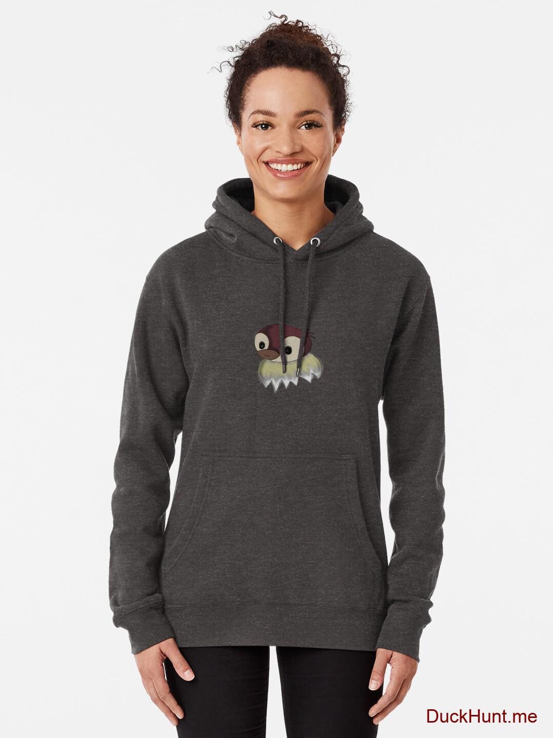 Ghost Duck (fogless) Charcoal Heather Pullover Hoodie (Front printed) alternative image 1
