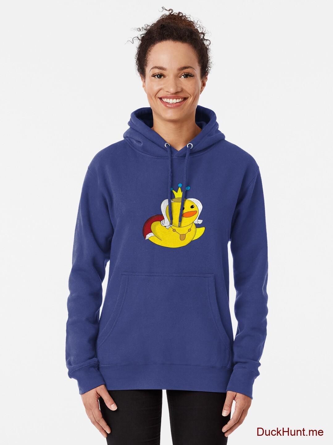 Royal Duck Blue Pullover Hoodie (Front printed) alternative image 1