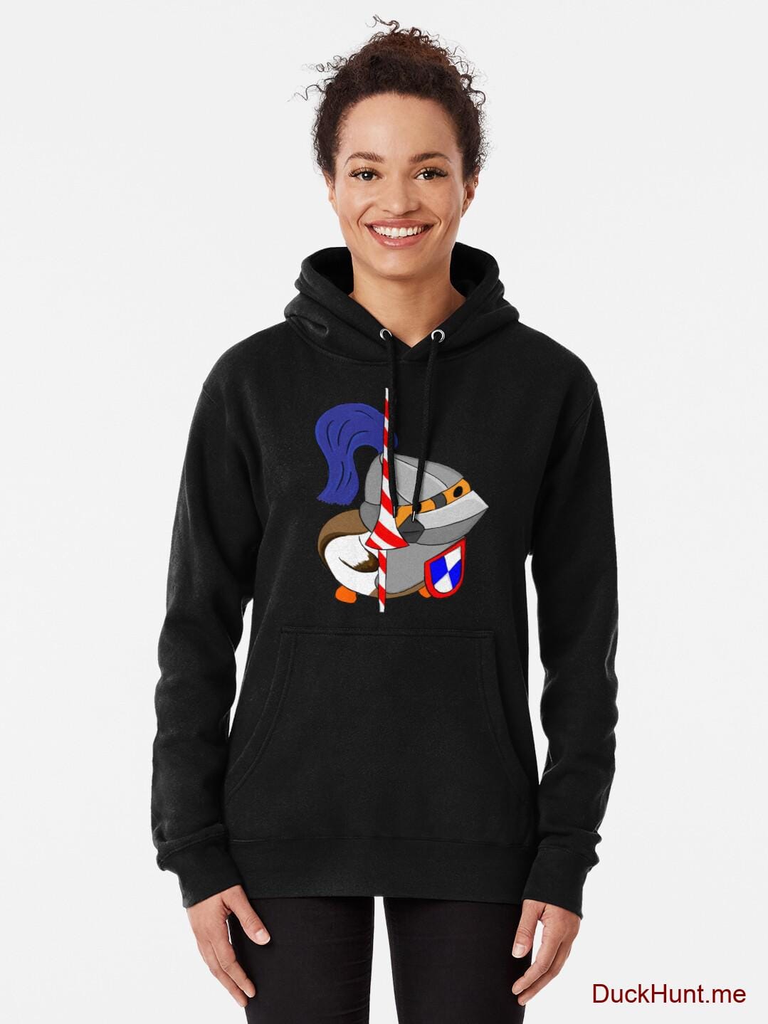 Armored Duck Black Pullover Hoodie (Front printed) alternative image 1