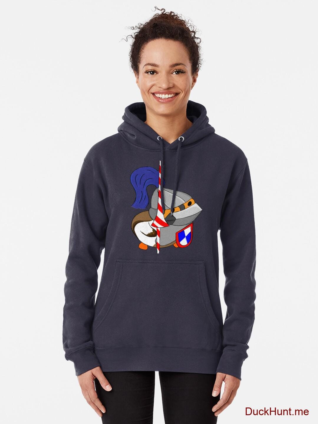 Armored Duck Dark Blue Pullover Hoodie (Front printed) alternative image 1