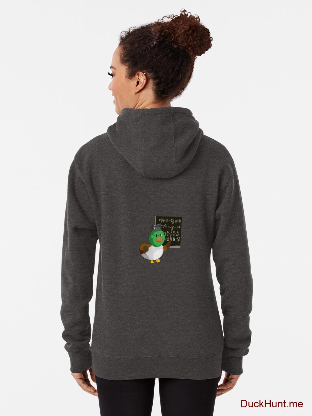 Prof Duck Charcoal Heather Pullover Hoodie (Back printed) alternative image 1