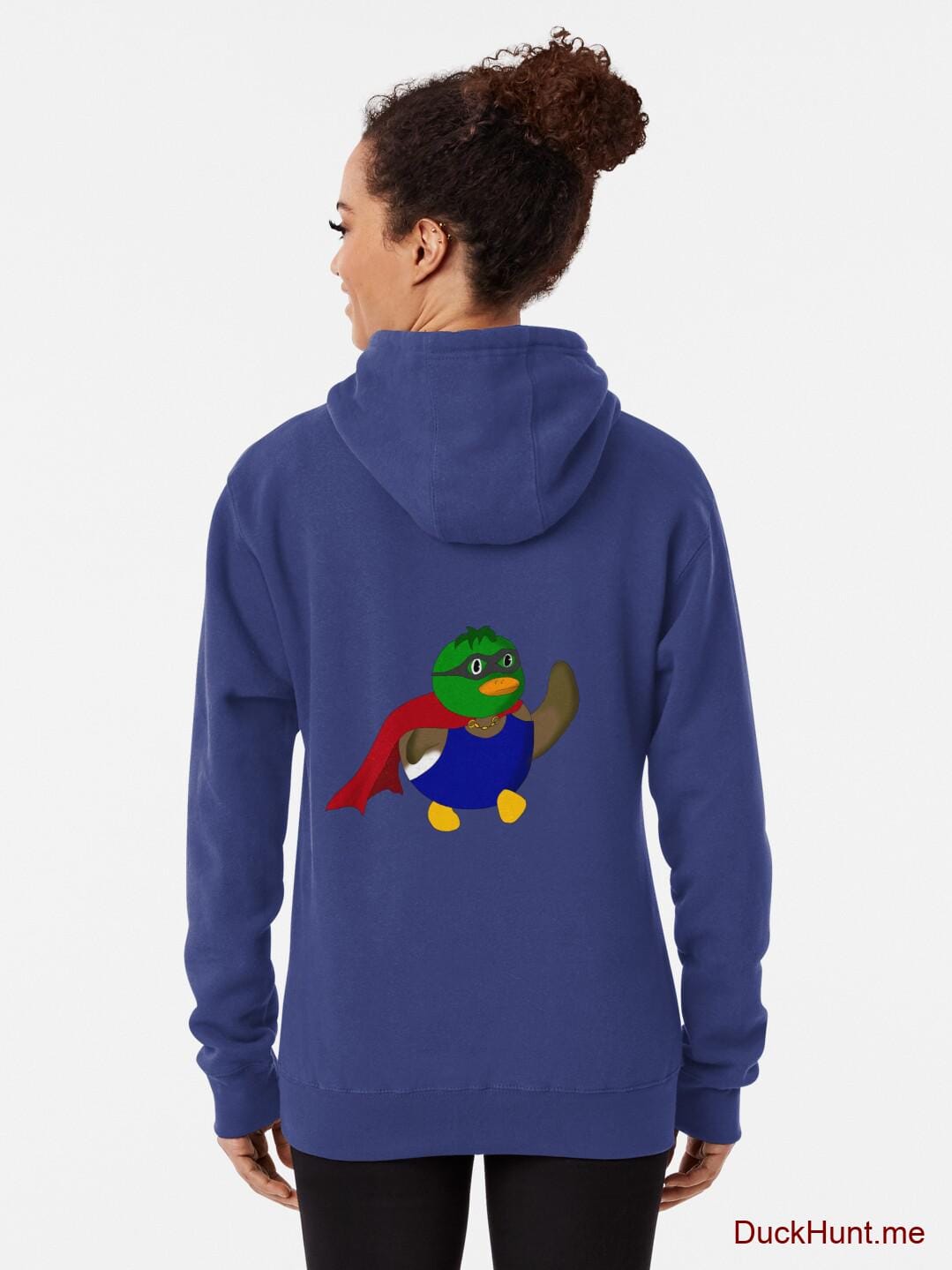Alive Boss Duck Blue Pullover Hoodie (Back printed) alternative image 1