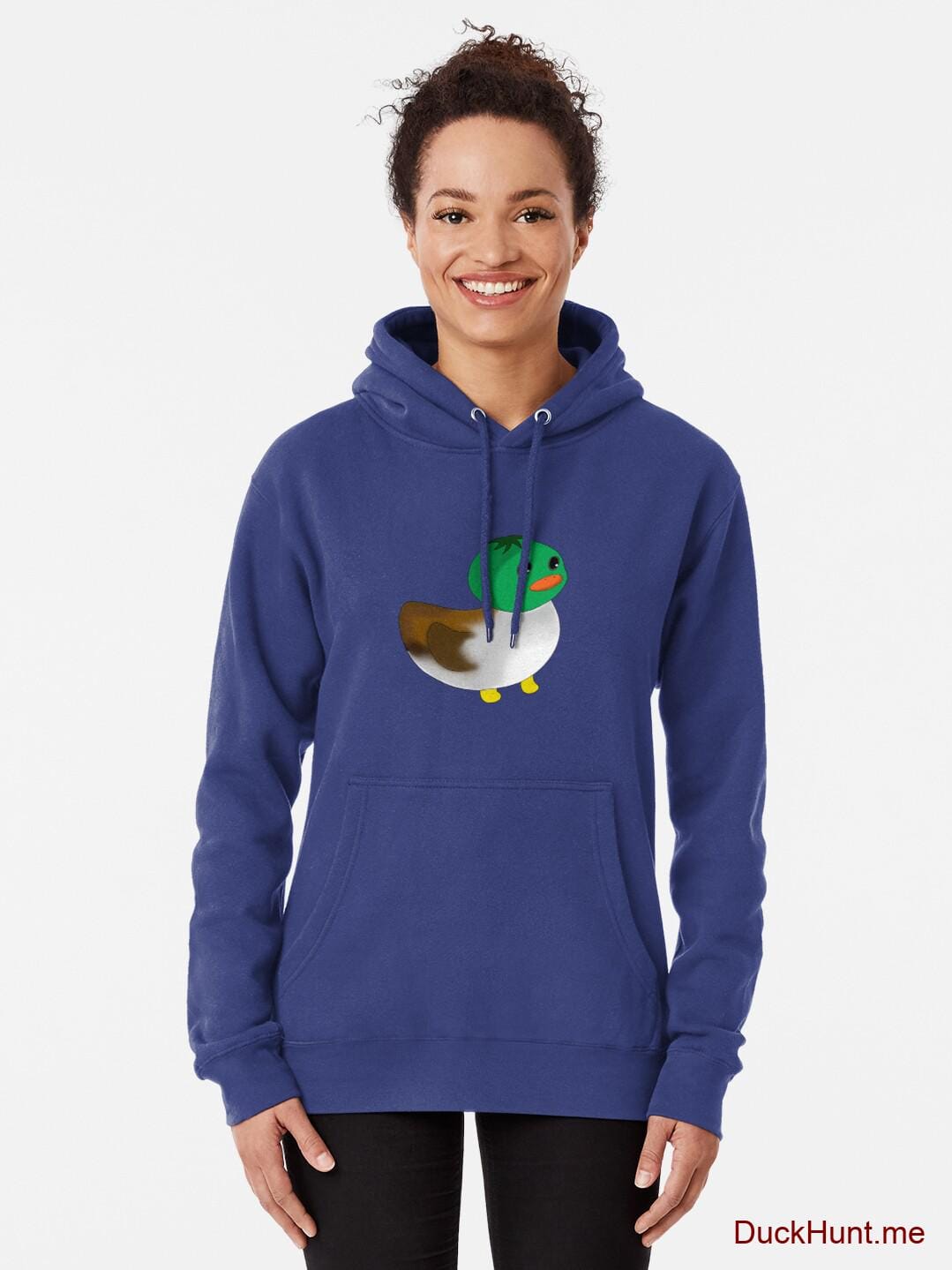 Normal Duck Blue Pullover Hoodie (Front printed) alternative image 1
