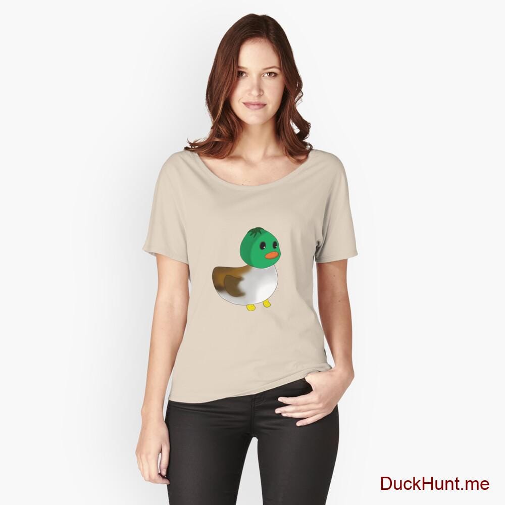 Normal Duck Creme Relaxed Fit T-Shirt (Front printed)