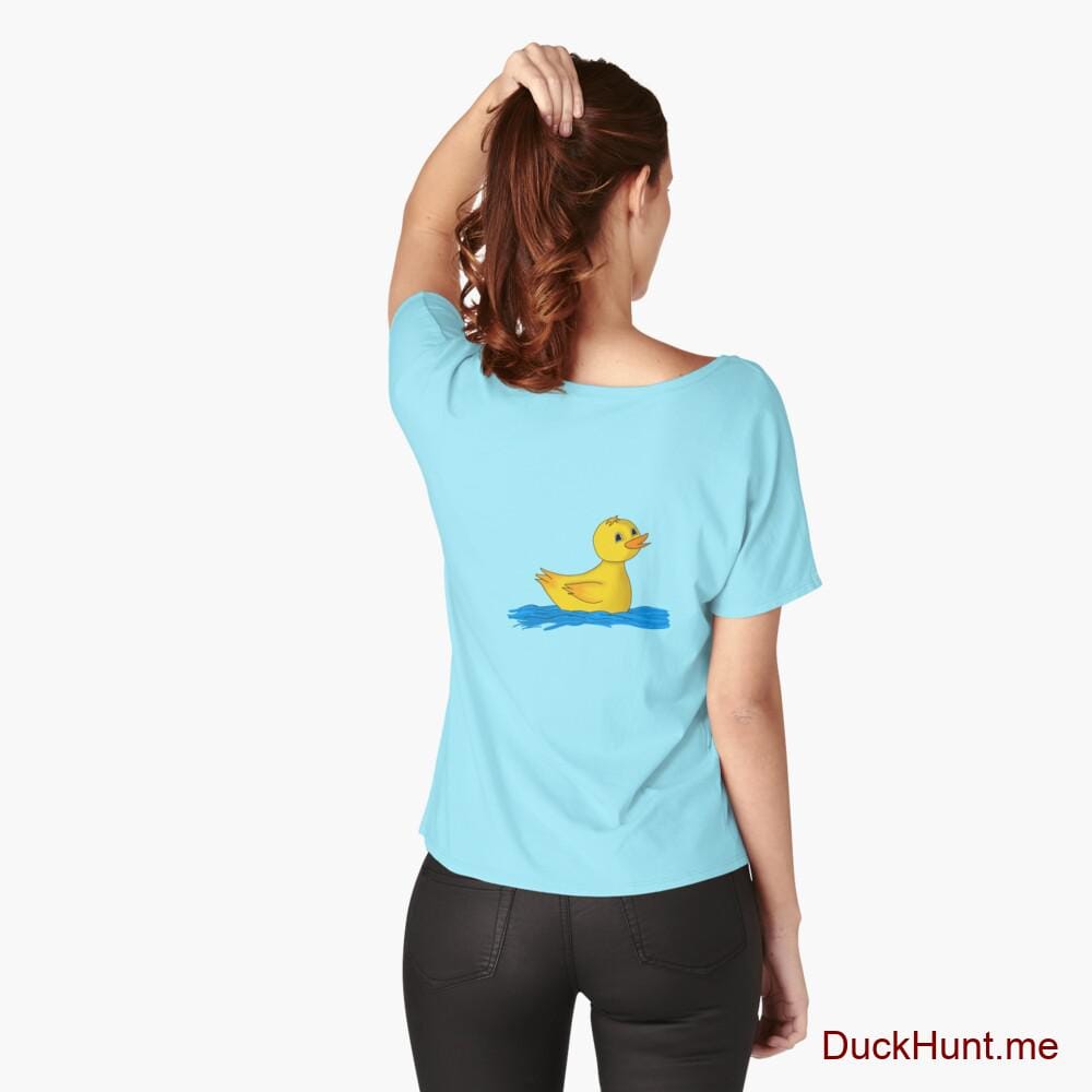 Plastic Duck Turquoise Relaxed Fit T-Shirt (Back printed)