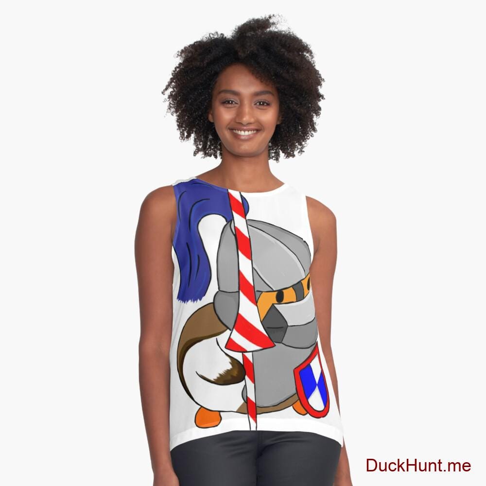 Armored Duck White Sleeveless Top