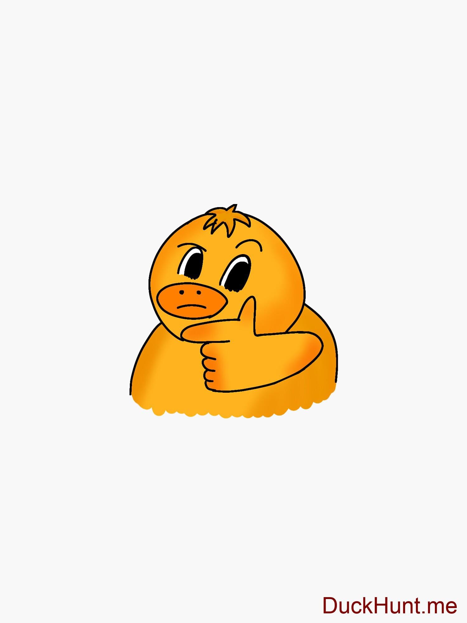 Thinking Duck Sticker alternative image 2