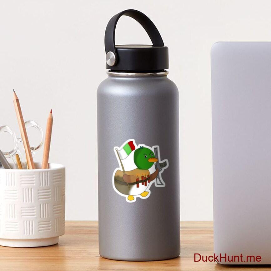 Kamikaze Duck Sticker