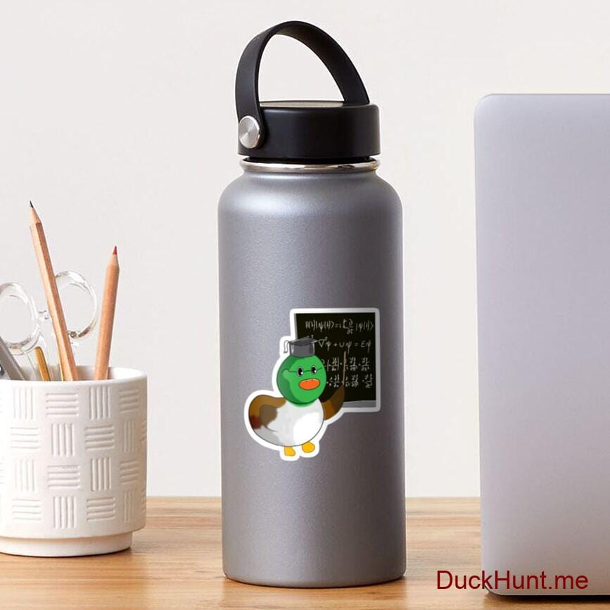 Prof Duck Sticker