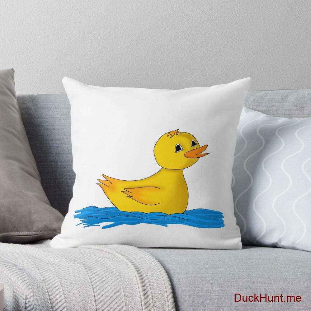 Plastic Duck Throw Pillow