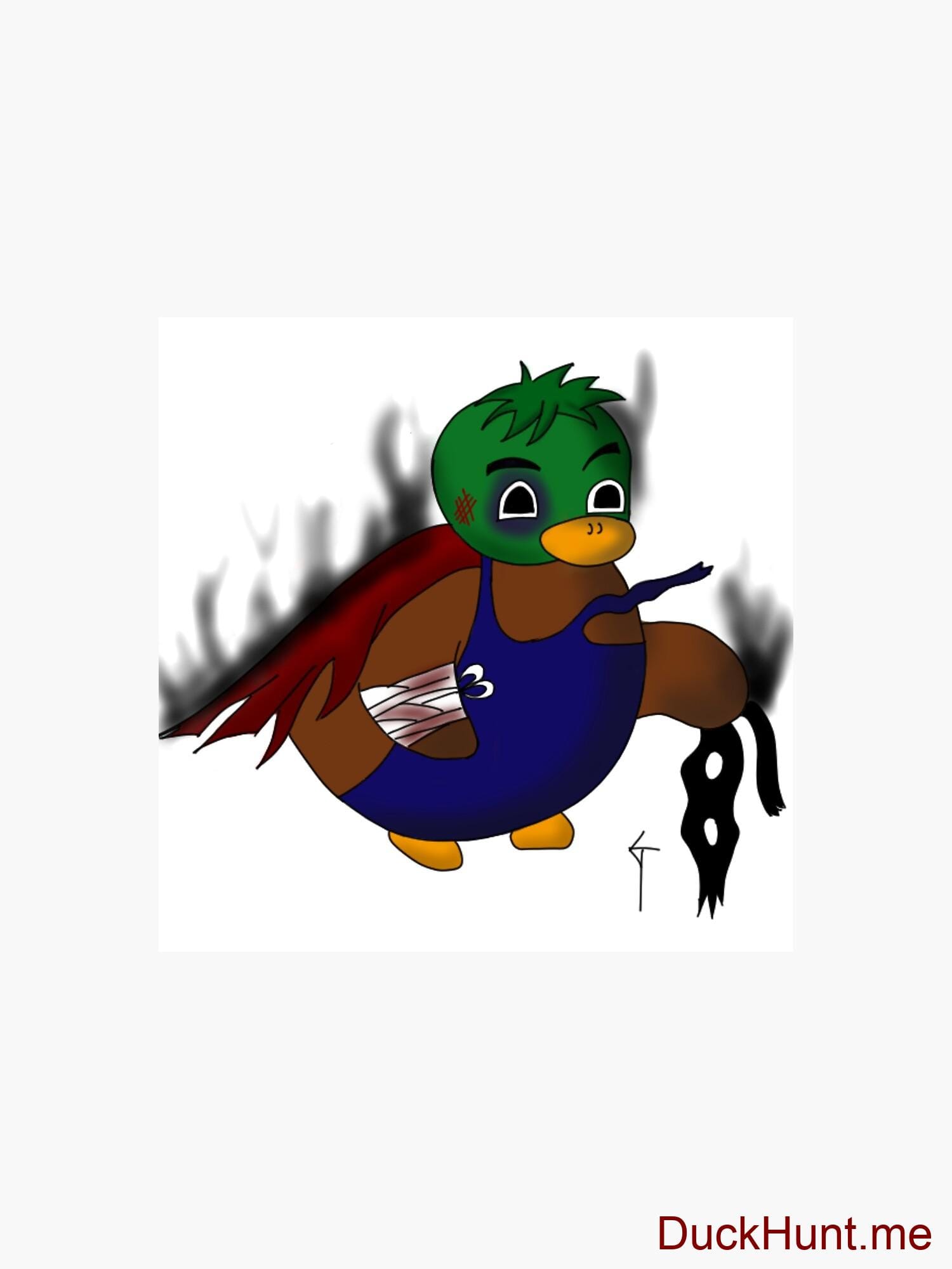 Dead Boss Duck (smoky) Throw Pillow alternative image 2