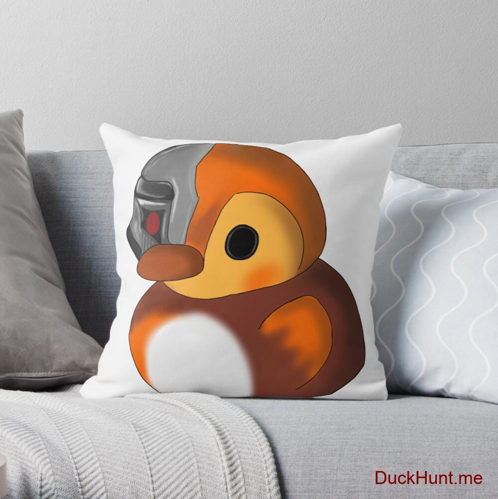 Mechanical Duck Throw Pillow