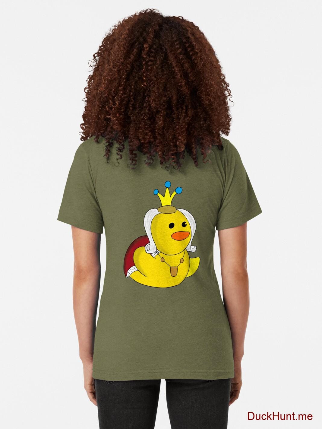Royal Duck Green Tri-blend T-Shirt (Back printed) alternative image 1
