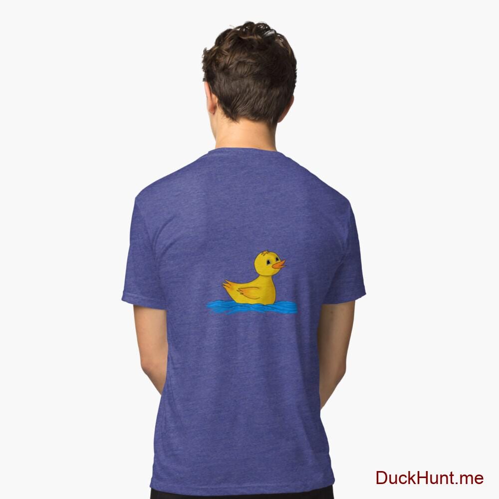 Plastic Duck Royal Tri-blend T-Shirt (Back printed)
