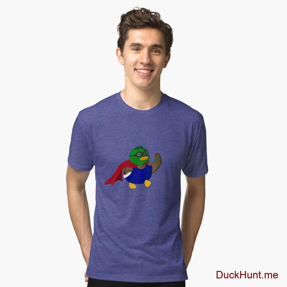 Alive Boss Duck Royal Tri-blend T-Shirt (Front printed)
