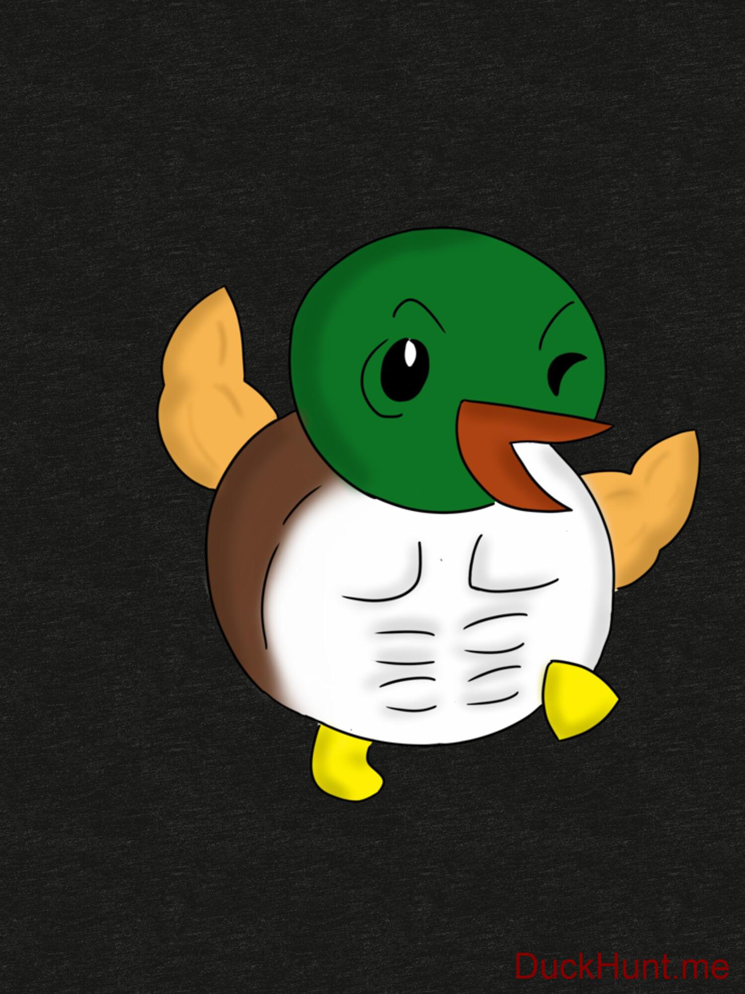 Super duck Black Tri-blend T-Shirt (Back printed) alternative image 2