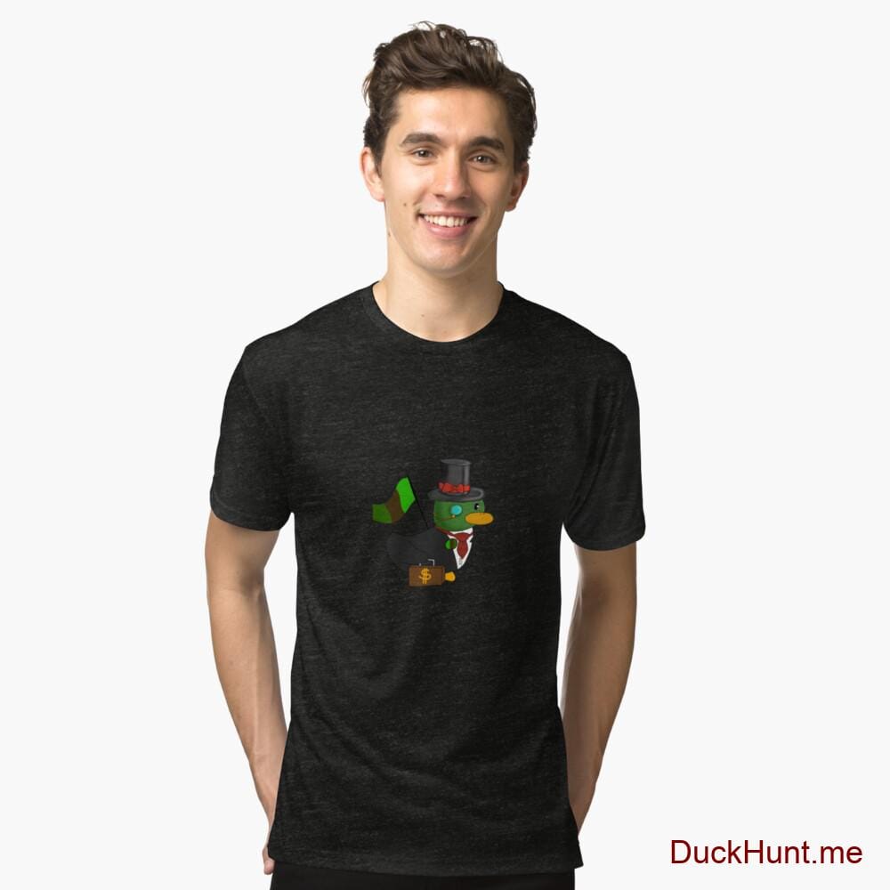 Golden Duck Black Tri-blend T-Shirt (Front printed)