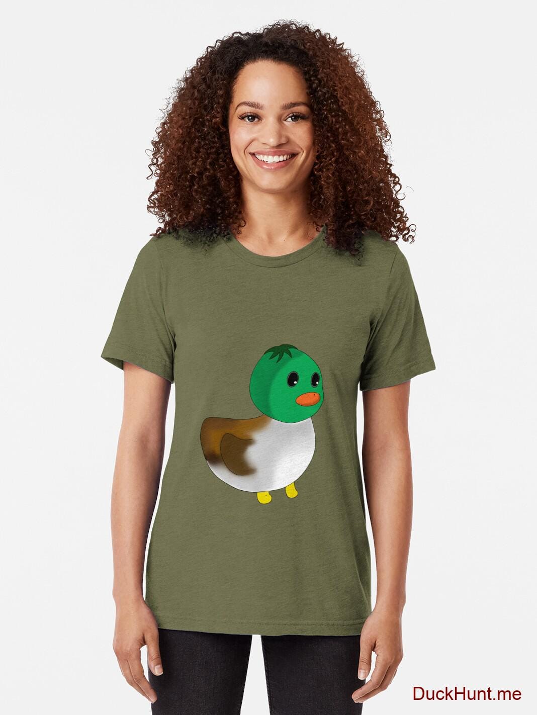 Normal Duck Green Tri-blend T-Shirt (Front printed) alternative image 1