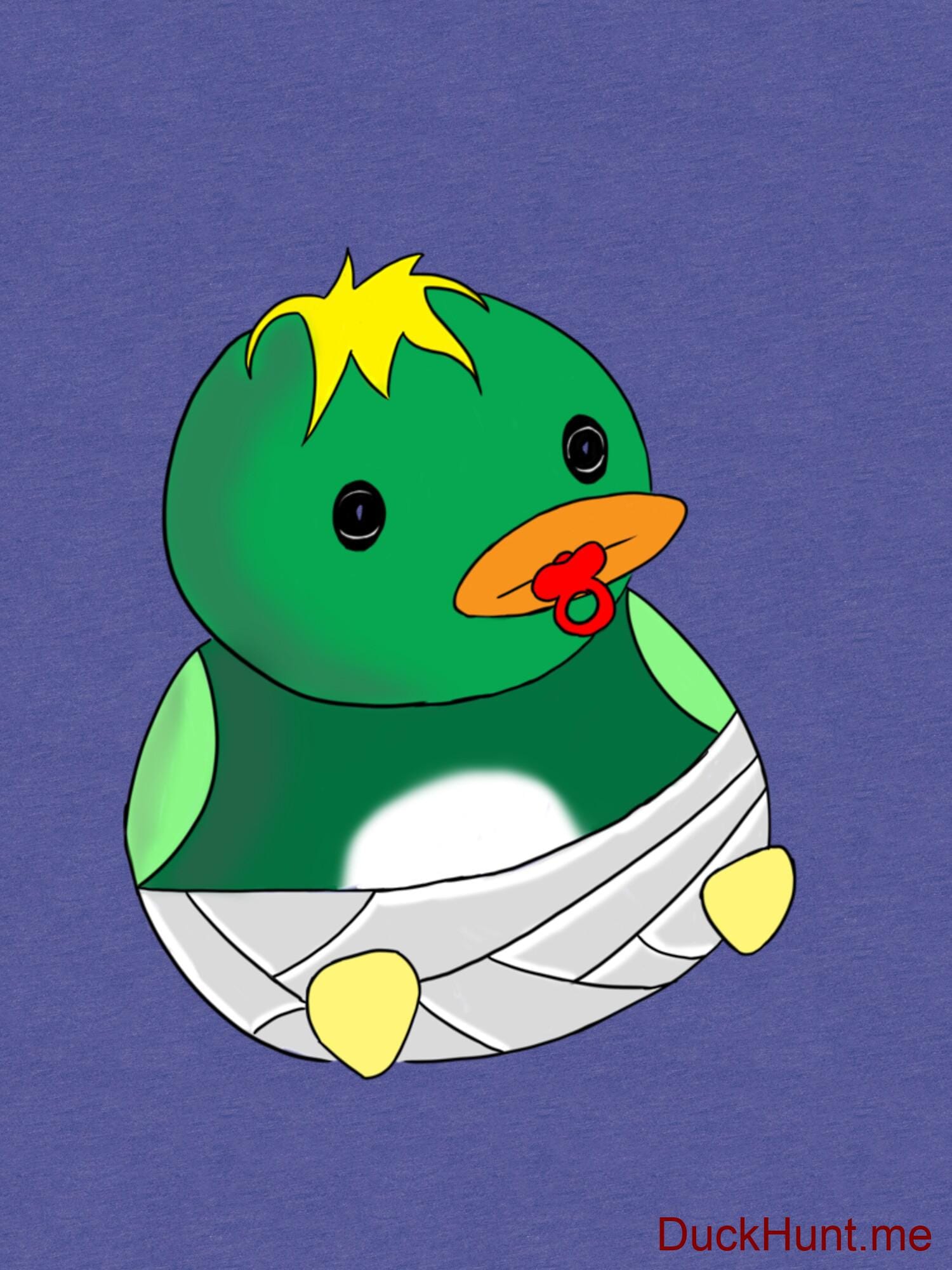 Baby duck Royal Tri-blend T-Shirt (Back printed) alternative image 2