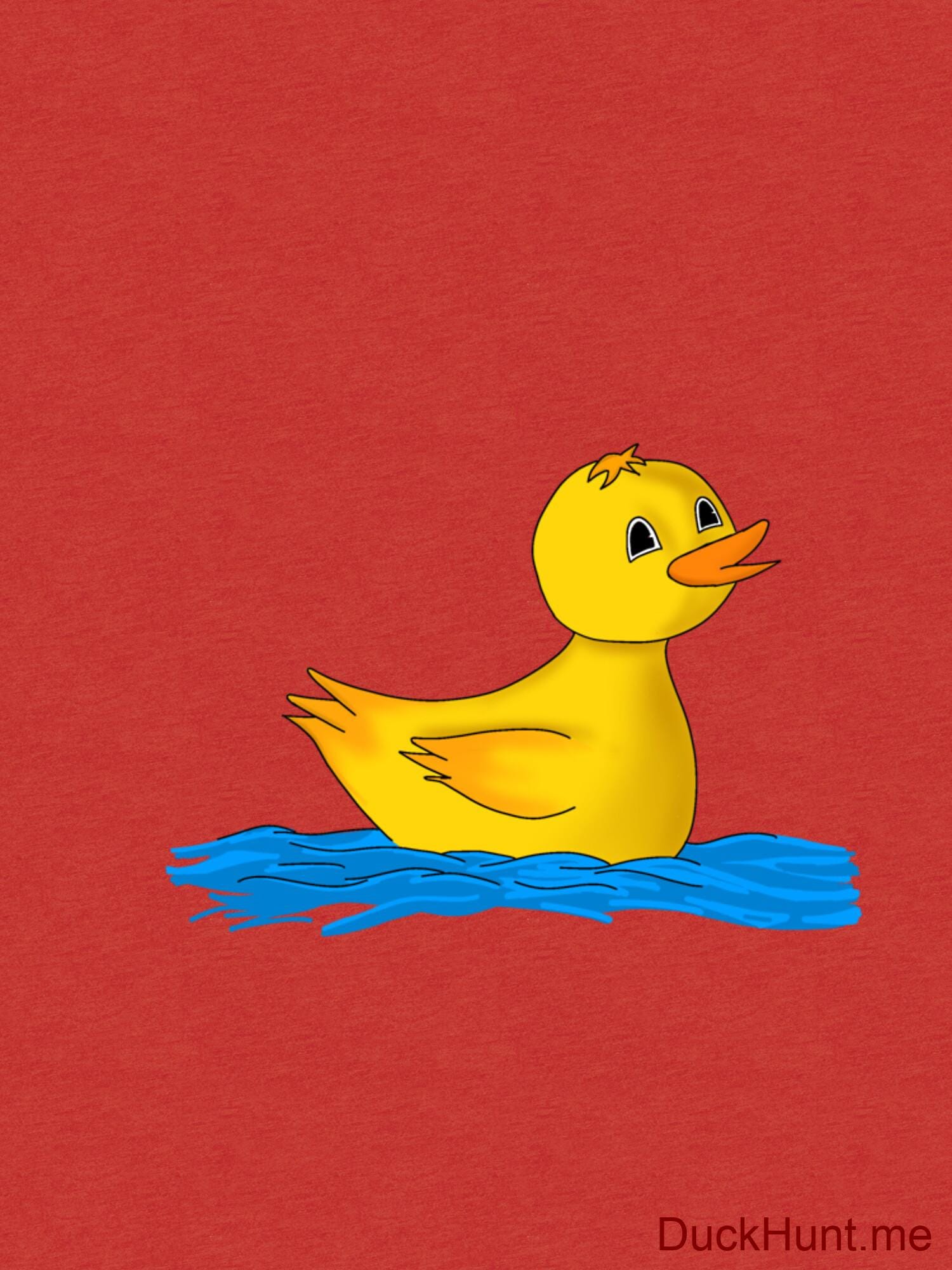 Plastic Duck Red Tri-blend T-Shirt (Back printed) alternative image 2