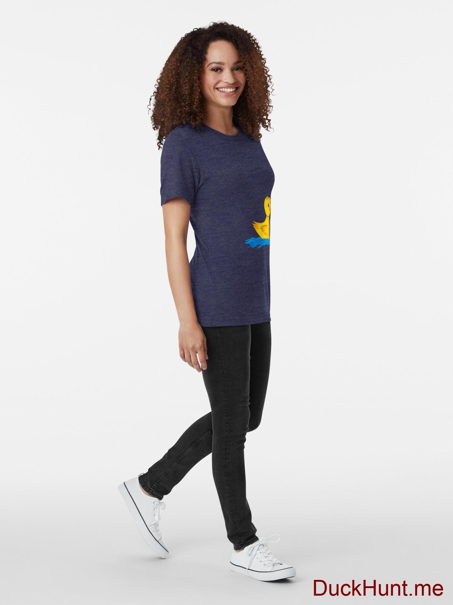Plastic Duck Navy Tri-blend T-Shirt (Front printed) alternative image 3